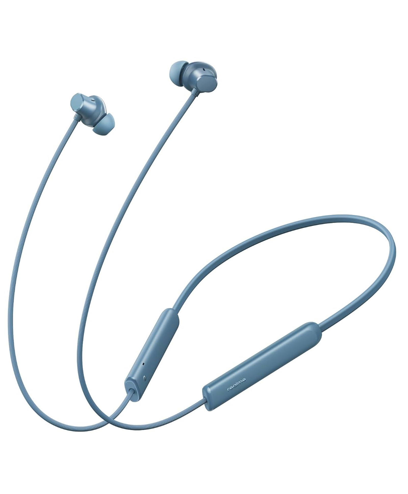 realme Buds Wireless 5 Lite in Ear Bluetooth Neckband with 12.4 mm Dynamic Bass Boost Driver,Upto 35 Hours Playback,45ms Low Latency,IP55 Dust & Water Resistant, Bluetooth V5.4 (Haze Blue)