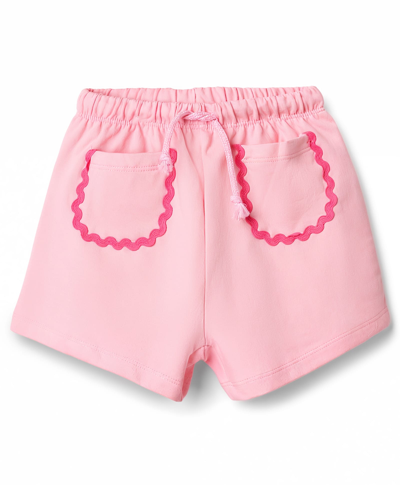 Babyhug Terry Knit Mid Thigh Shorts With Pocket Detailing - Pink-image-19
