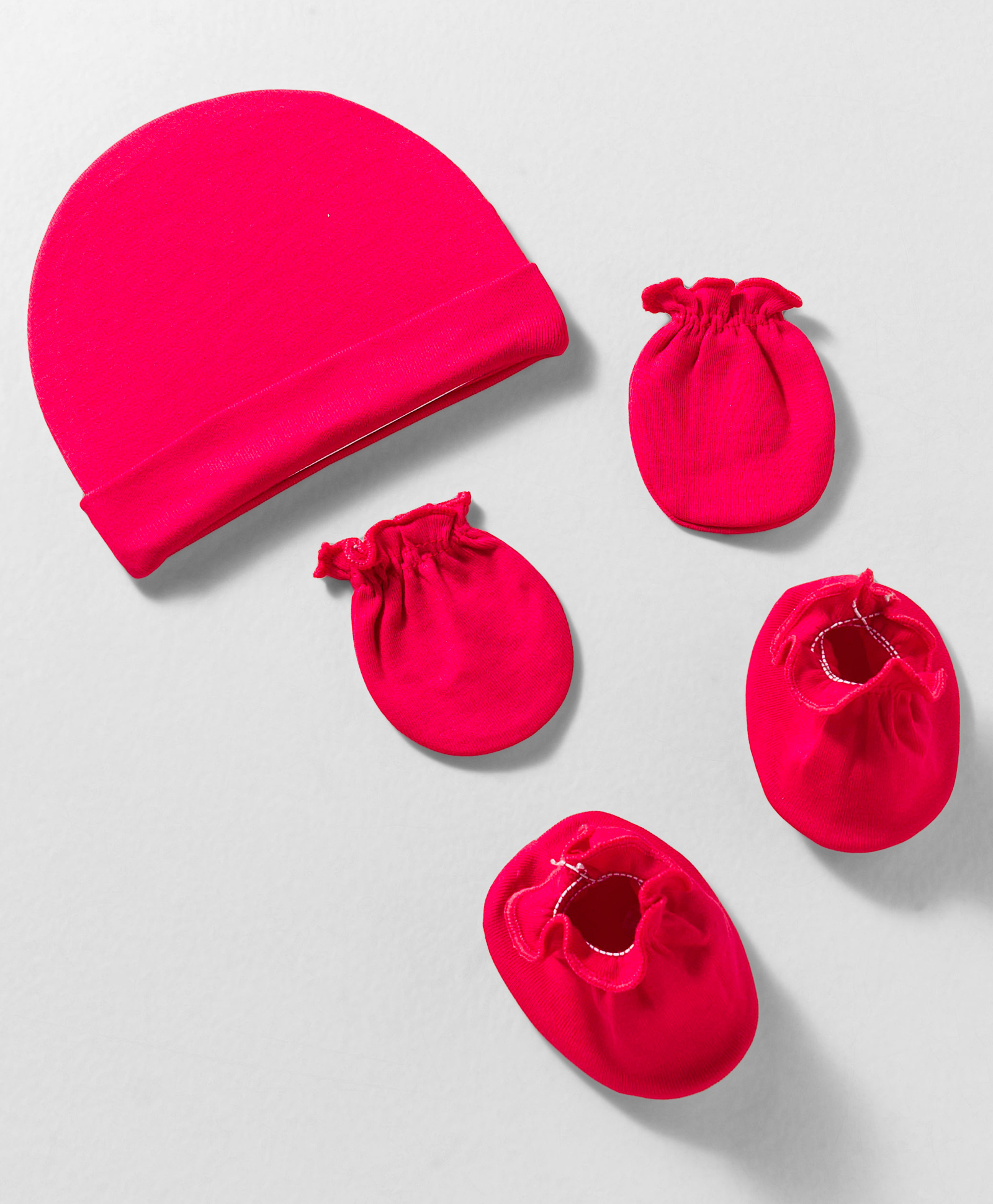 Ben Benny Interlock Knit Cap Mitten & Booties Red - Diameter 8.5 cm-picture-14