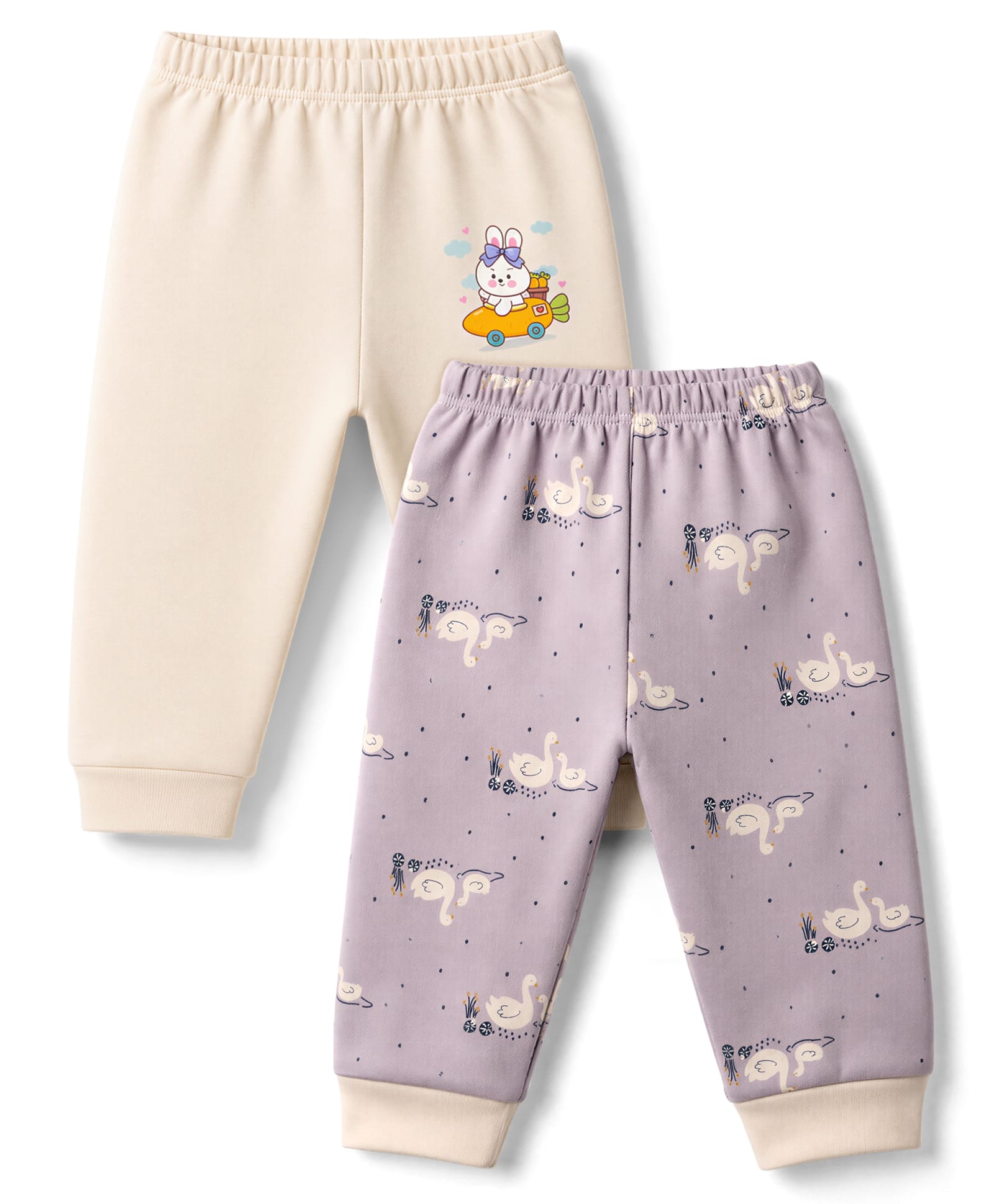 Ben Benny Interlock Knit Full Length Animal & Birds Printed Lounge Pants Pack Of 2 - Multicolor-picture-29