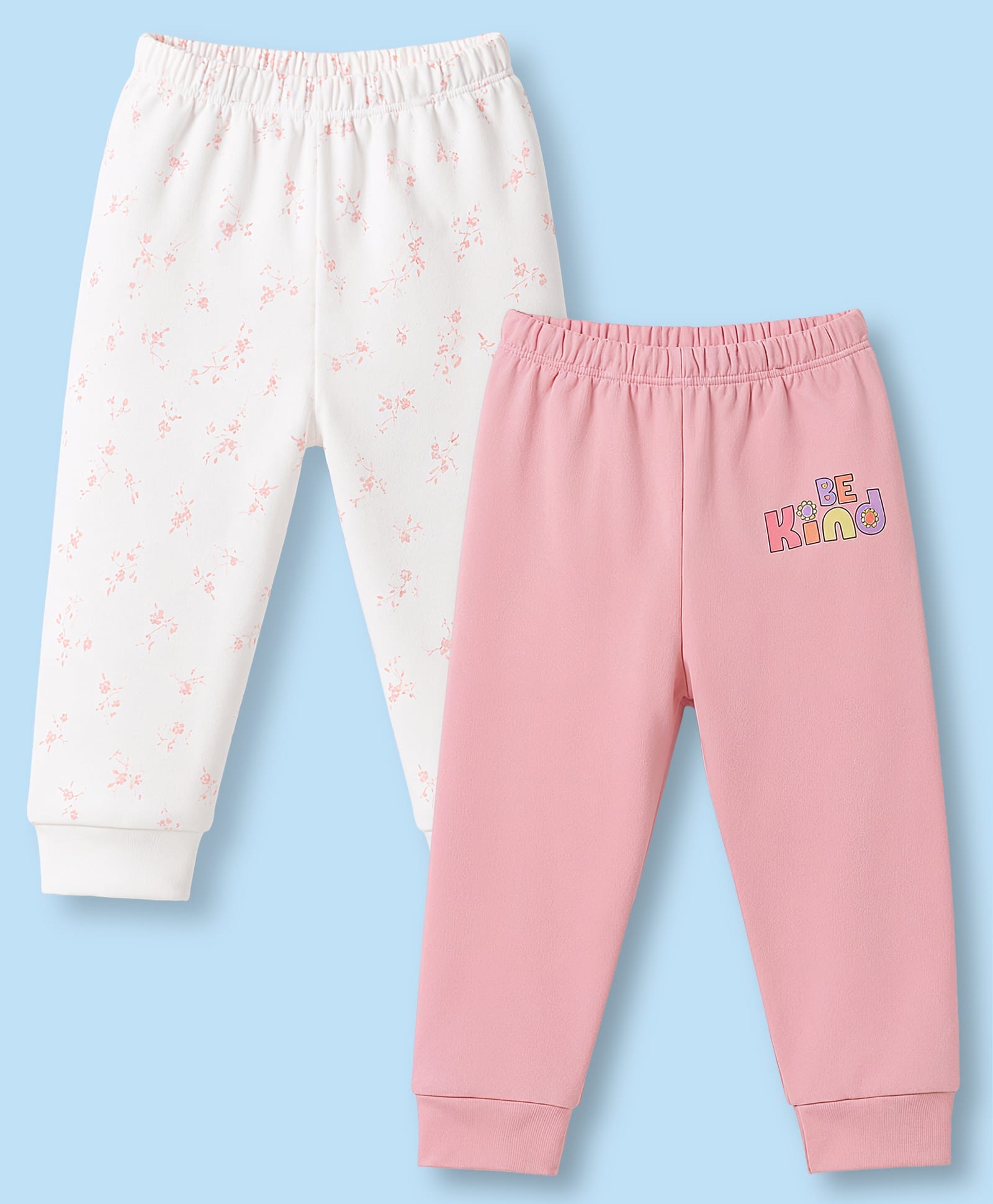 Ben Benny Interlock Knit Full Length Floral & Text Printed Lounge Pants Pack Of 3- Multicolor-picture-13