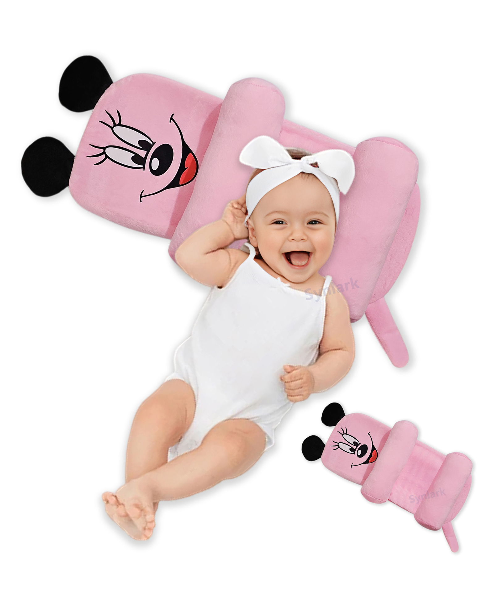 Synlark Newborn Baby Pillow Slide Support | Adjustable Soft & Comfortable Sleep Pillow Age 0 to 12 Months-picture-14