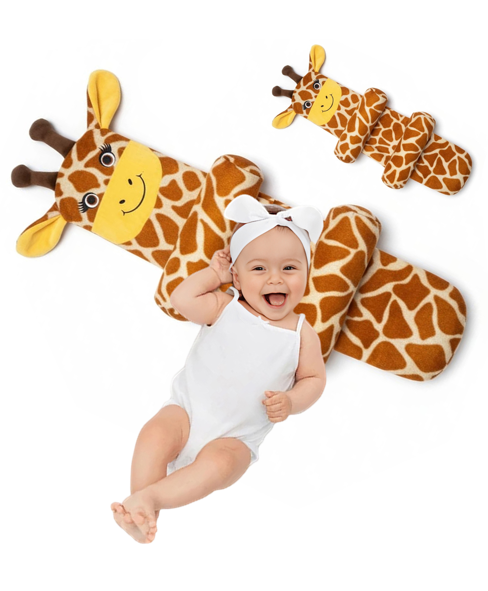 Synlark Newborn Baby Pillow Slide Support | Adjustable Soft & Comfortable Sleep Pillow Age 0 to 12 Months-picture-10