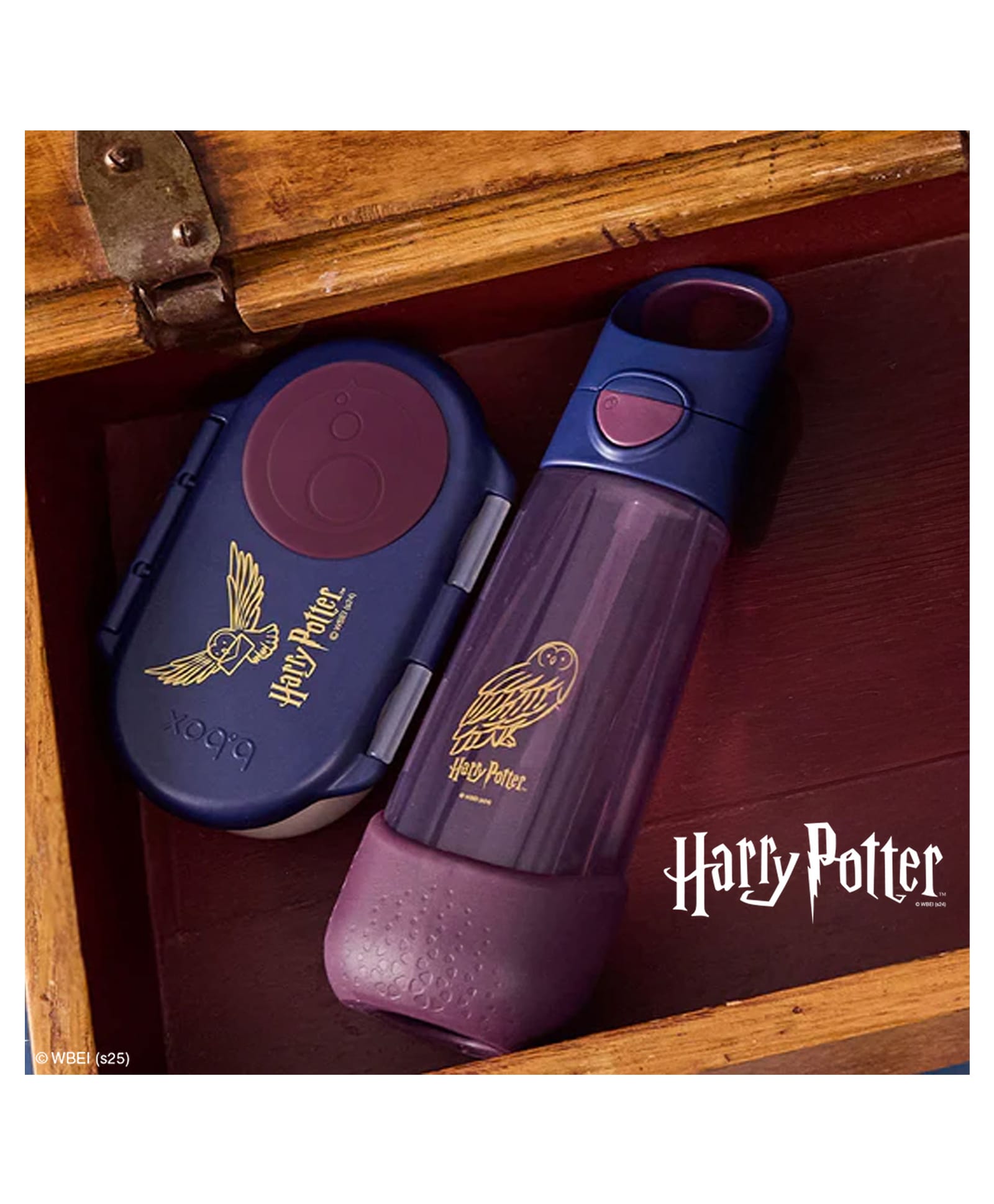 b.box Harry Potter Tritan Water Bottle & Snack Box Back to School Kids Combo (3 Years+) 600ml BPA Free Drinking Bottle & Leakproof Snack Box | School Tiffin Set for Boys & Girls-picture-33