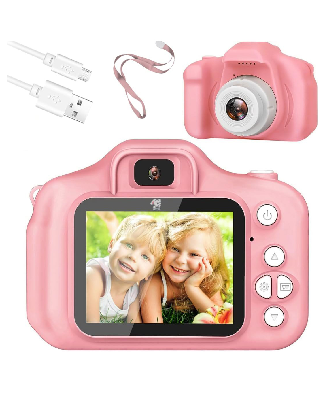 Muren Digital Camera for Kids Camera for Photos and Videos Mini Camera for Photography USB Rechargeable with 2 Inch Screen HD Capture Gift for Kids - Multicolor-(Color May Vary)-picture-14