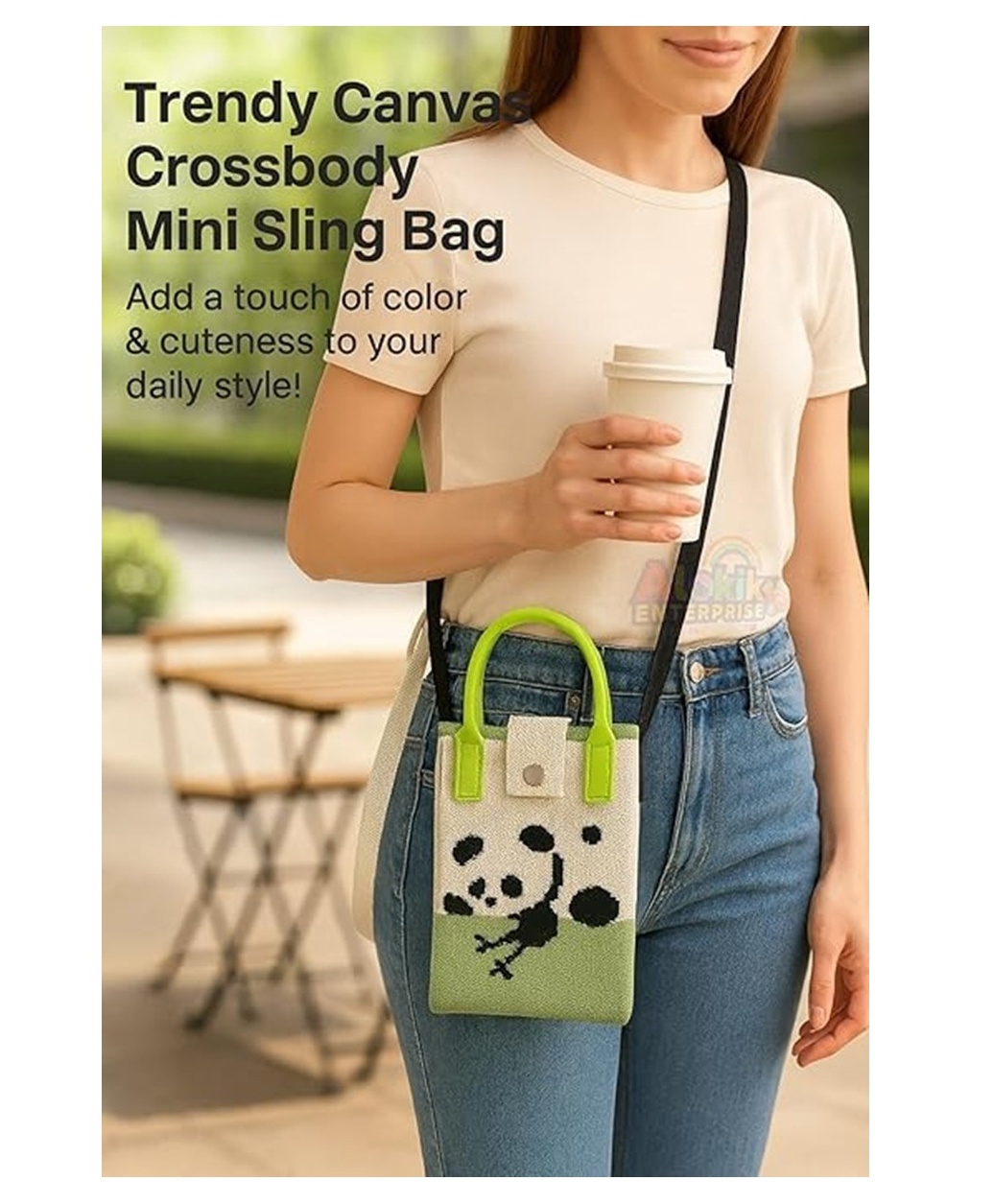 Sanjary Cute Mini Knit Crossbody Phone Bag with Cartoon Animal Patterns, Adjustable Strap, Lightweight Design, and Casual Everyday Style color design may vary-picture-17