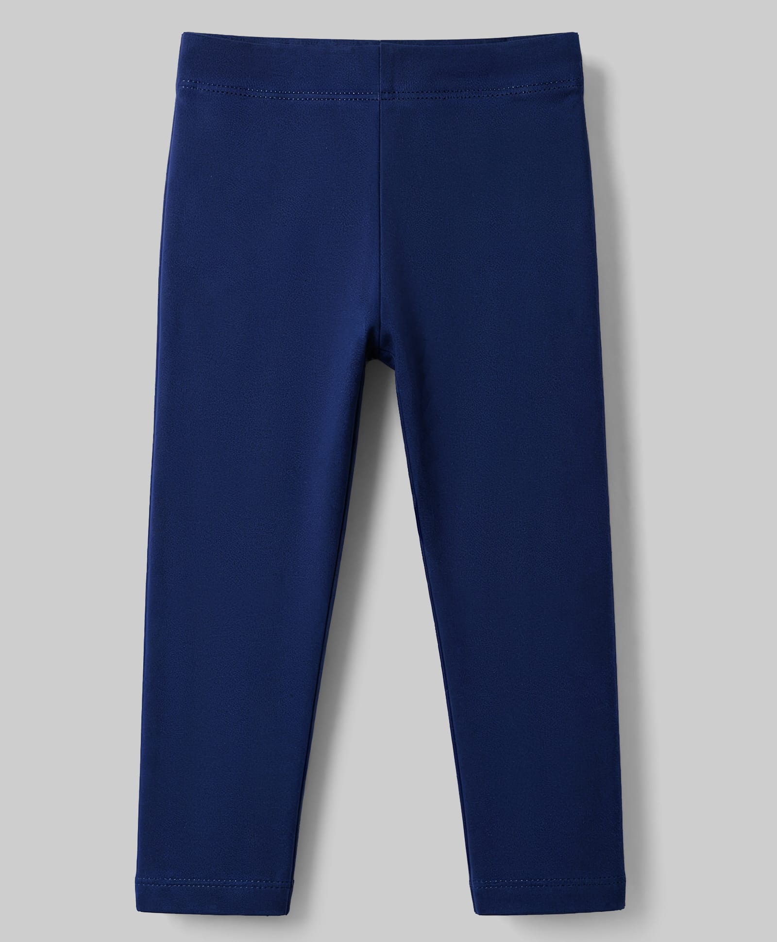 Babyhug Lycra Knit Full Length Solid Leggings - Navy Blue