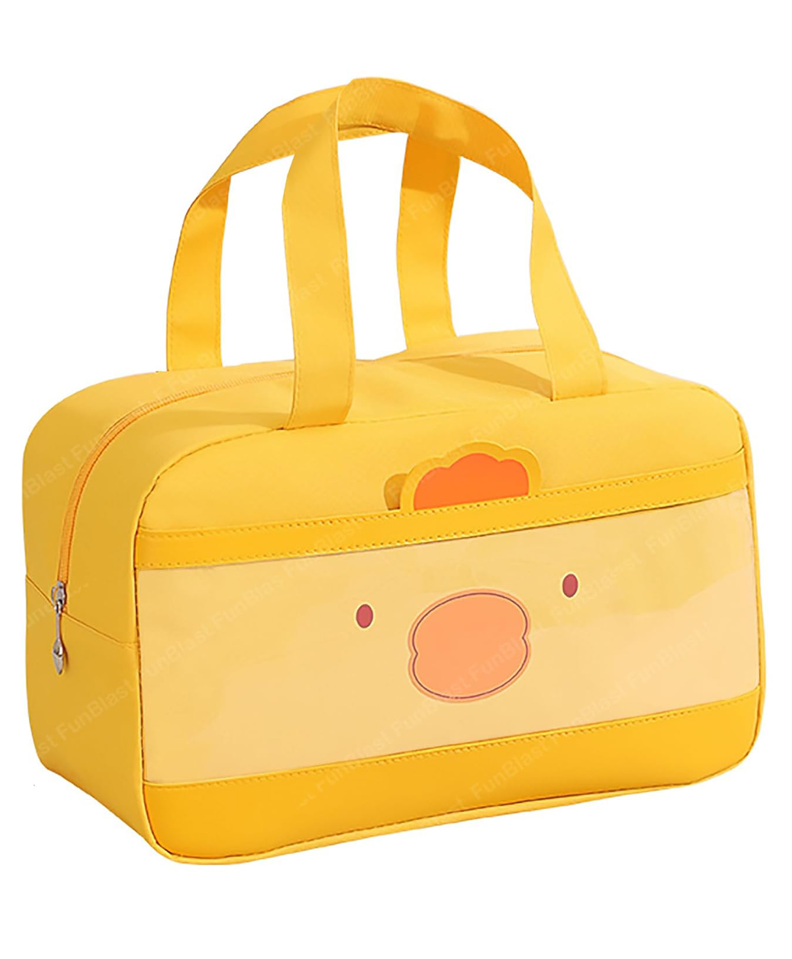FunBlast Rectangular Shaped Insulated Lunch Bag for Office and School - Yellow-image-9