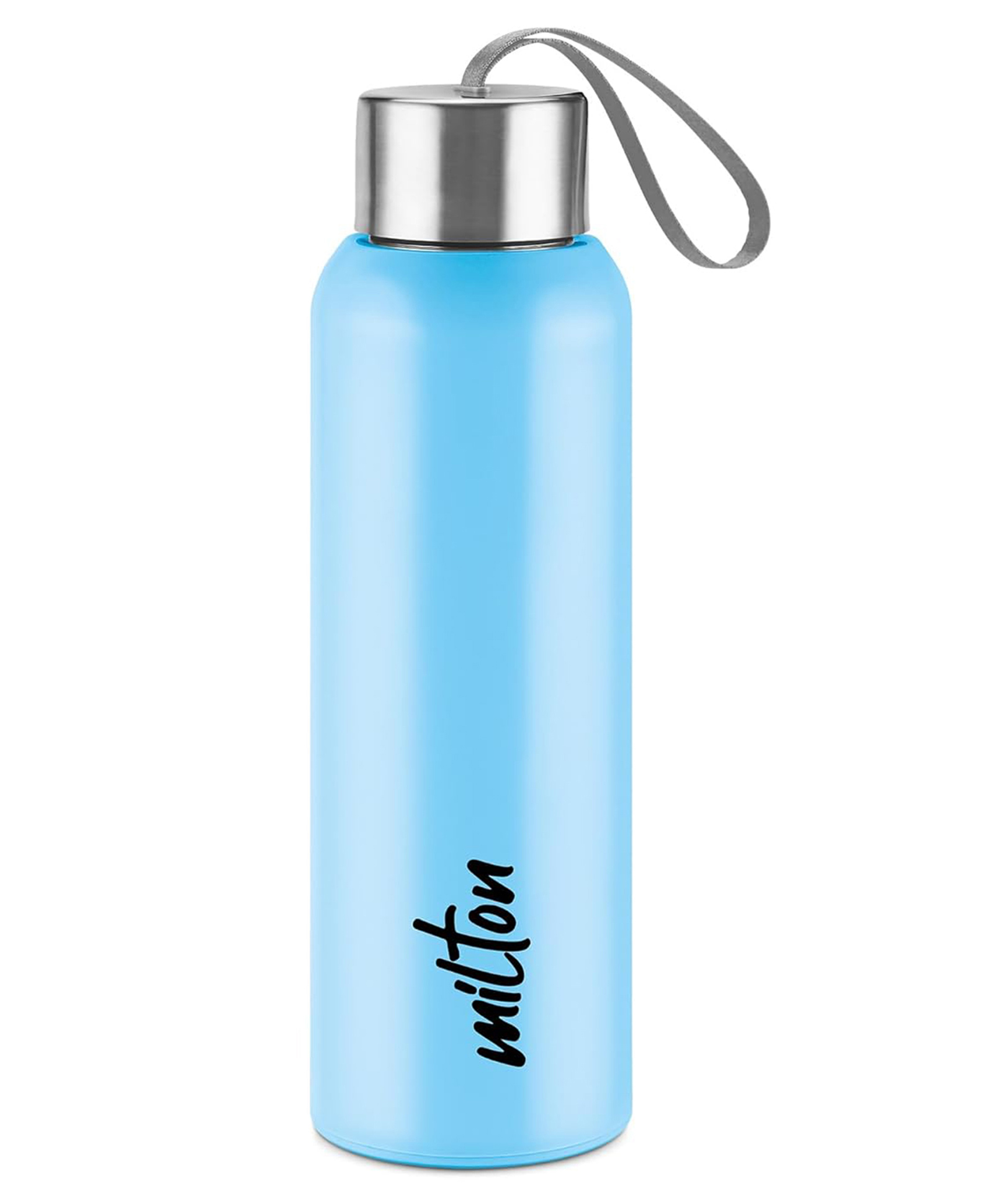 Milton Halo 600 Steel Thermoware, Inner Steel, Cold PU Insulated, Leak Proof Water Bottle for School Kids, Office, Gym, Easy to Carry Strap, 500 ml, Light Blue-picture-14