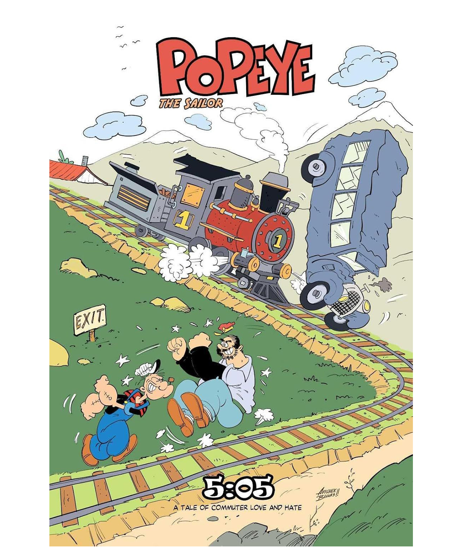The 5:05 A Tale of Commuter Love and Hate!: Popeye The Sailor By Bud Sagendorf - English-image-9