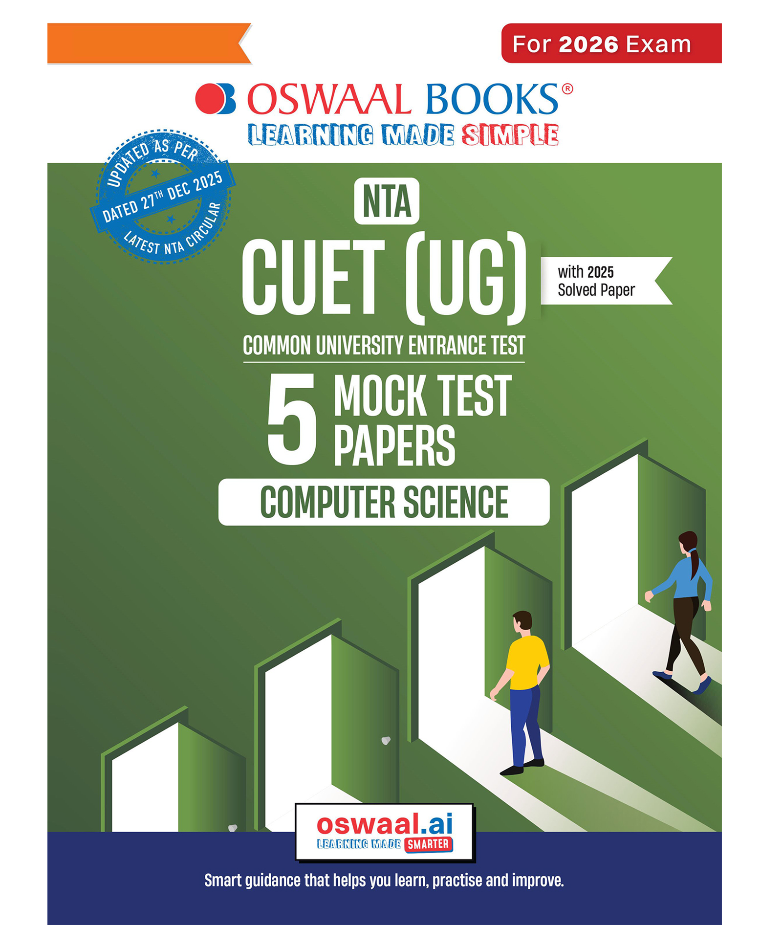 OSWAAL BOOKS NTA CUET (UG) 5 Mock Test Papers Computer Science For 2026 Exam (Section II) (as per latest 27 Dec., notification) | 300+ MCQs | Includes 2025 Paper- fully solved | With Oswaal AI-image-6