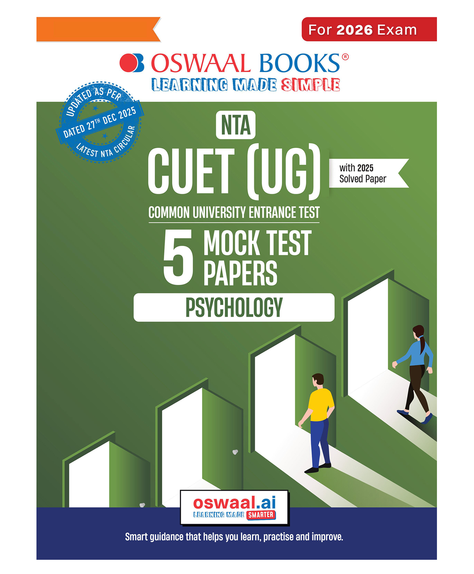 OSWAAL BOOKS NTA CUET (UG) 5 Mock Test Papers Psychology For 2026 Exam (Section II) (as per latest 27 Dec., notification) | 250+ MCQs for Practice | Includes 2025 Paper- fully solved | With Oswaal AI-image-11