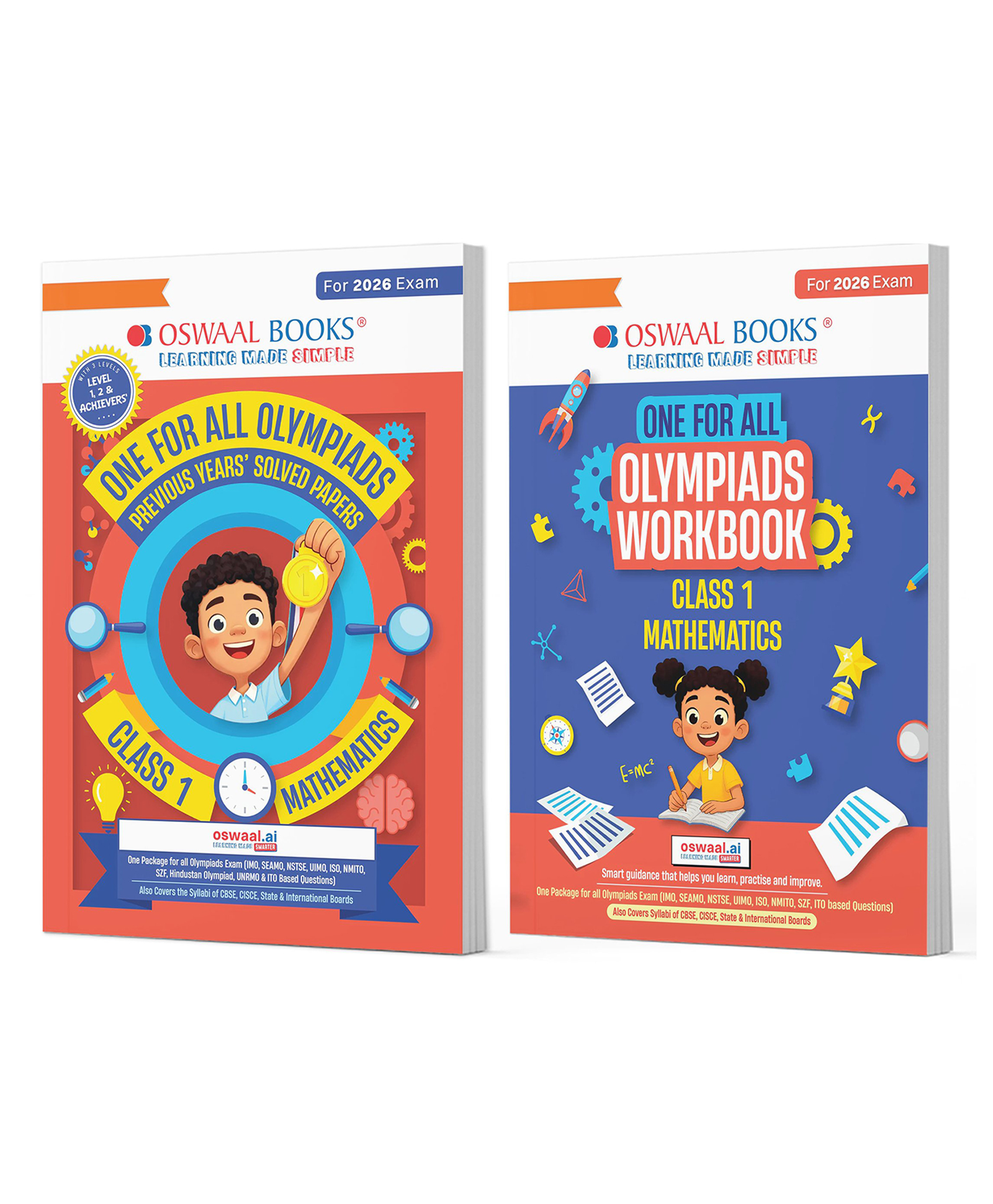 OSWAAL BOOKS One For All Olympiads Class 1 Maths Prep-Guide | Chapter-wise Previous Years' Solved Papers + Workbook (Set of 2 Books) | Questions for SOF IMO & Other Olympiad Exams 2026-image-12