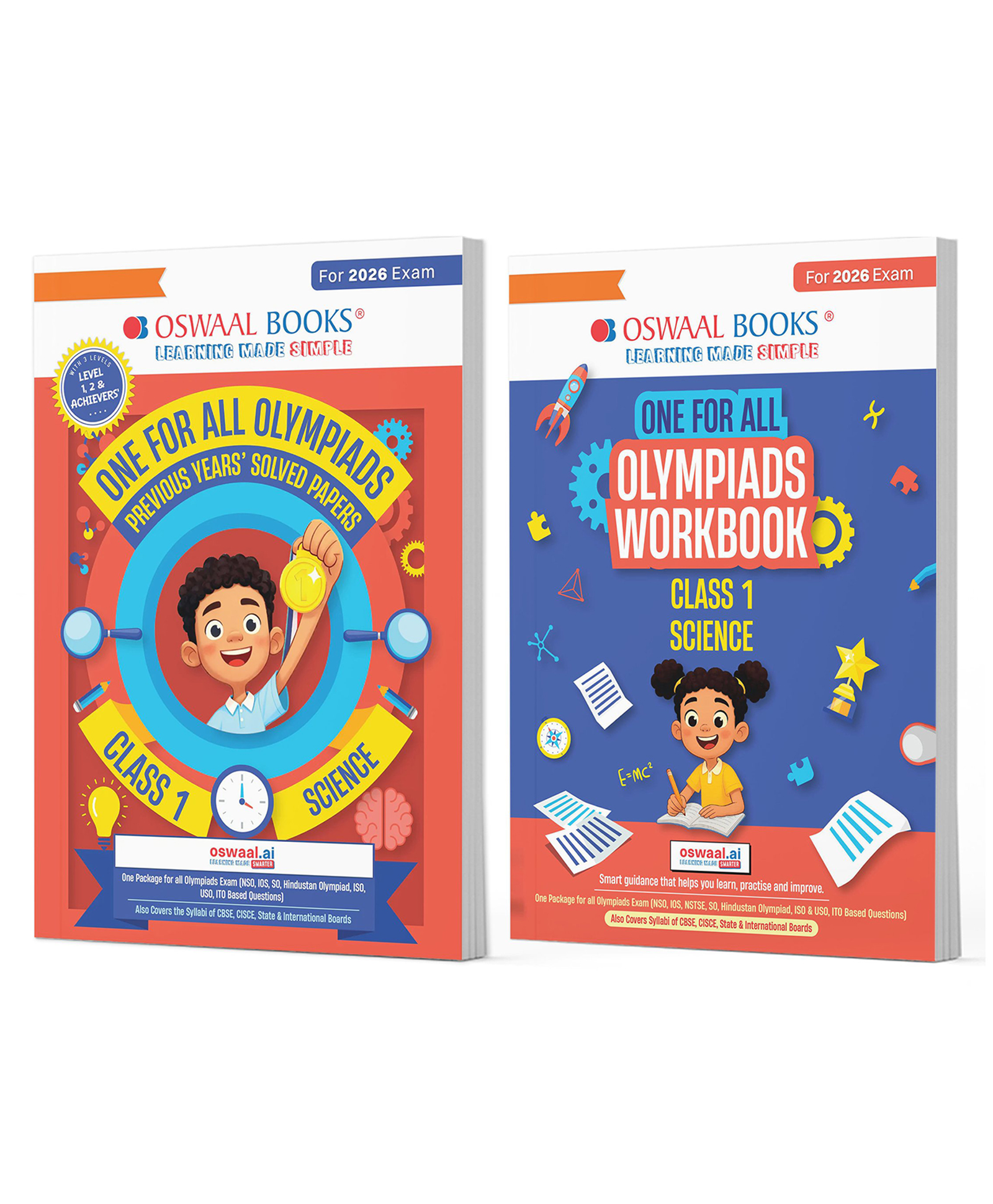 OSWAAL BOOKS One For All Olympiads Class 1 Science Prep-Guide | Chapter-wise Previous Years' Solved Papers+ Workbook (Set of 2 Books) | Questions for SOF NSO & Other Olympiad Exams 2026-image-14
