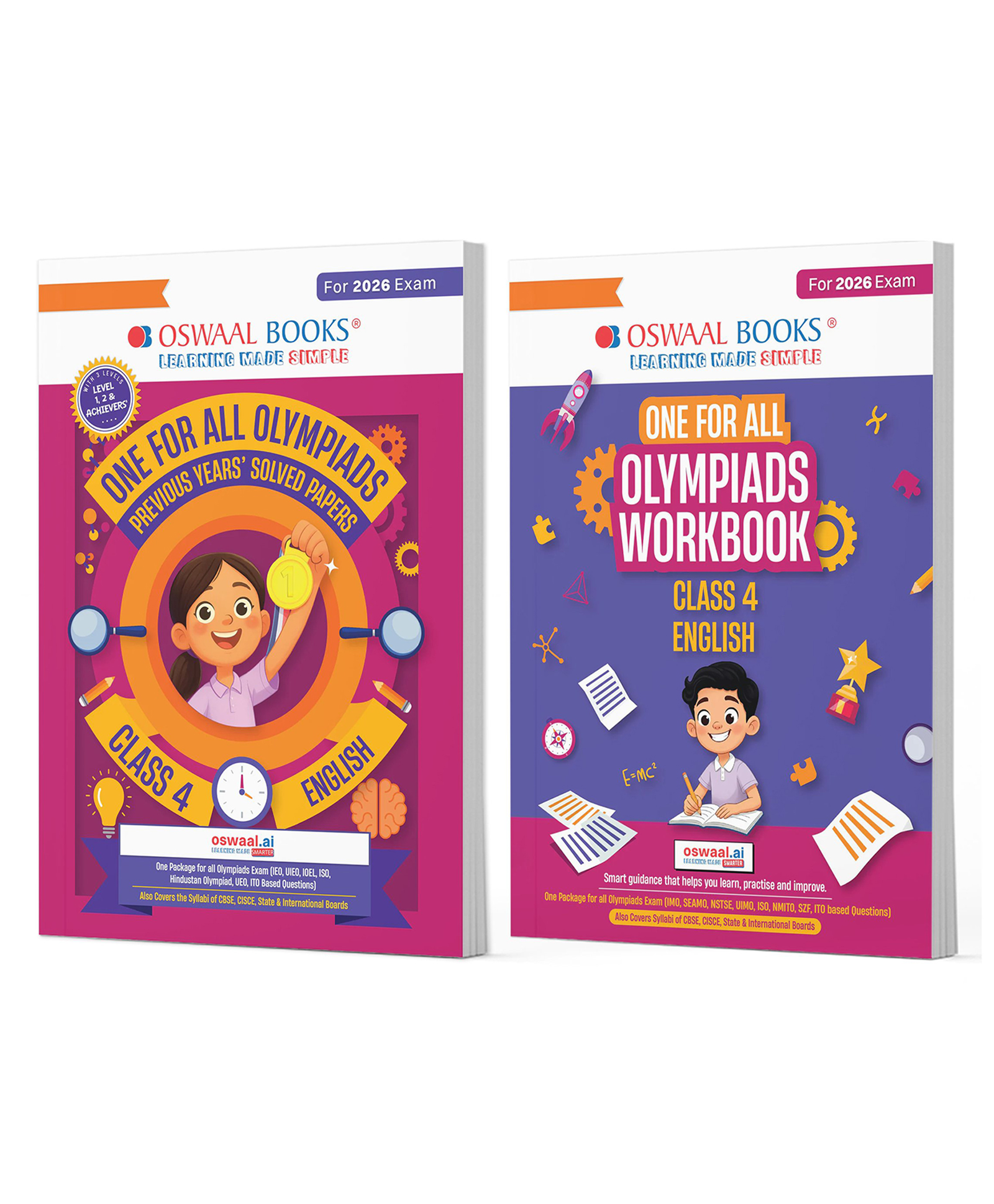 OSWAAL BOOKS One For All Olympiads Class 4 English Prep-Guide, Chapter-wise Previous Years' Solved Papers + Workbook (Set of 2 Books) | Questions for SOF IEO & Other Olympiad Exams 2026-image-9