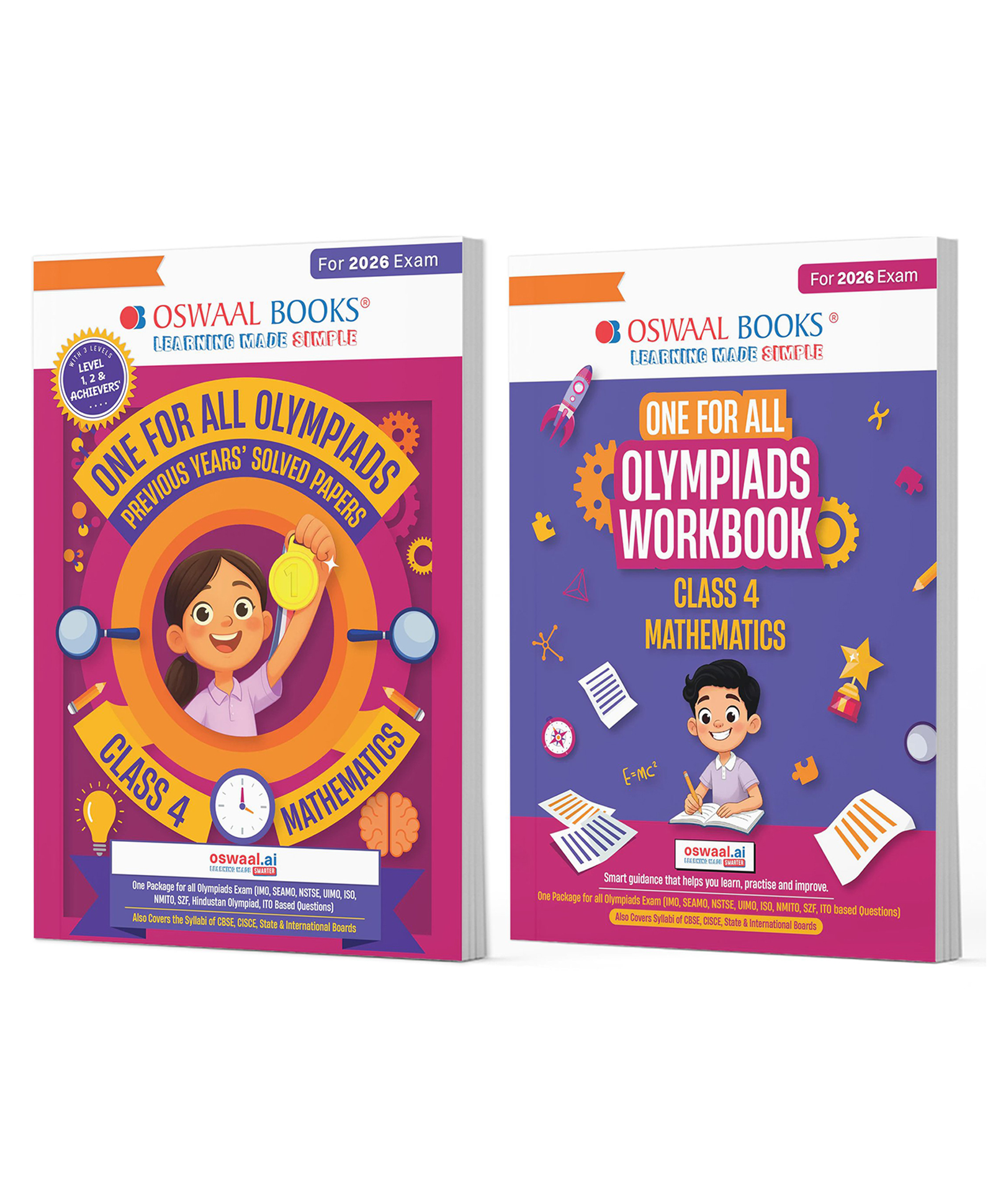 OSWAAL BOOKS One For All Olympiads Class 4 Maths Prep-Guide | Chapter-wise Previous Years' Solved Papers + Workbook (Set of 2 Books) | Questions for SOF IMO & Other Olympiad Exams 2026-image-9