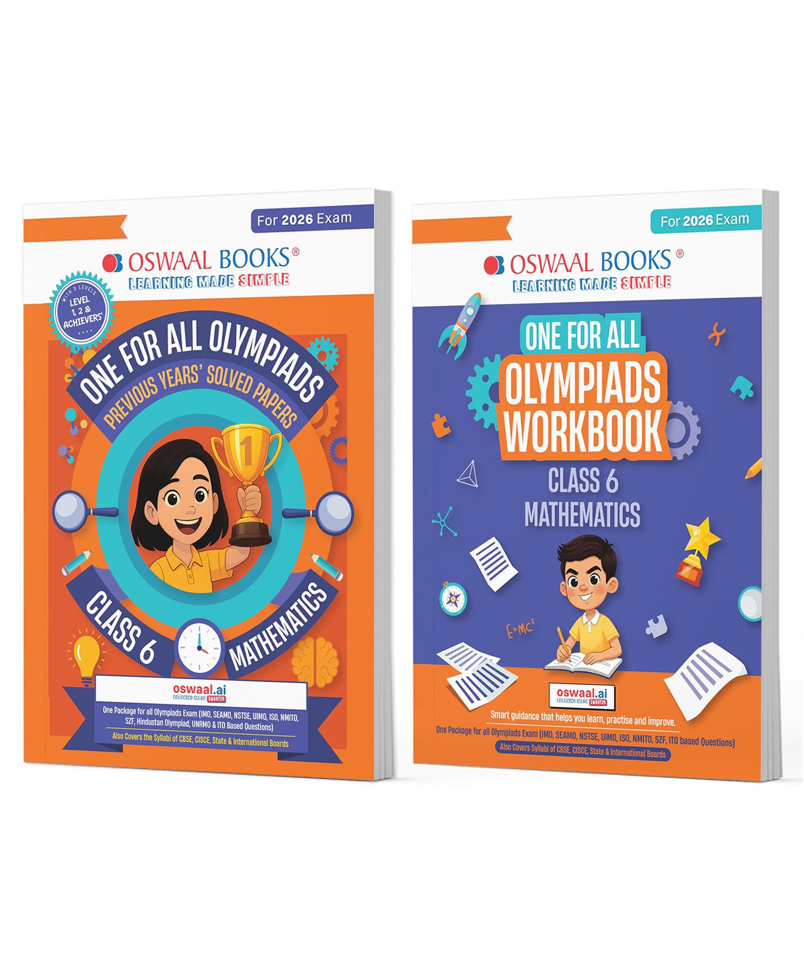 OSWAAL BOOKS One For All Olympiads Class 6 Maths Prep-Guide | Chapter-wise Previous Years' Solved Papers + Workbook (Set of 2 Books) | Questions for SOF IMO & Other Olympiad Exams 2026-image-10