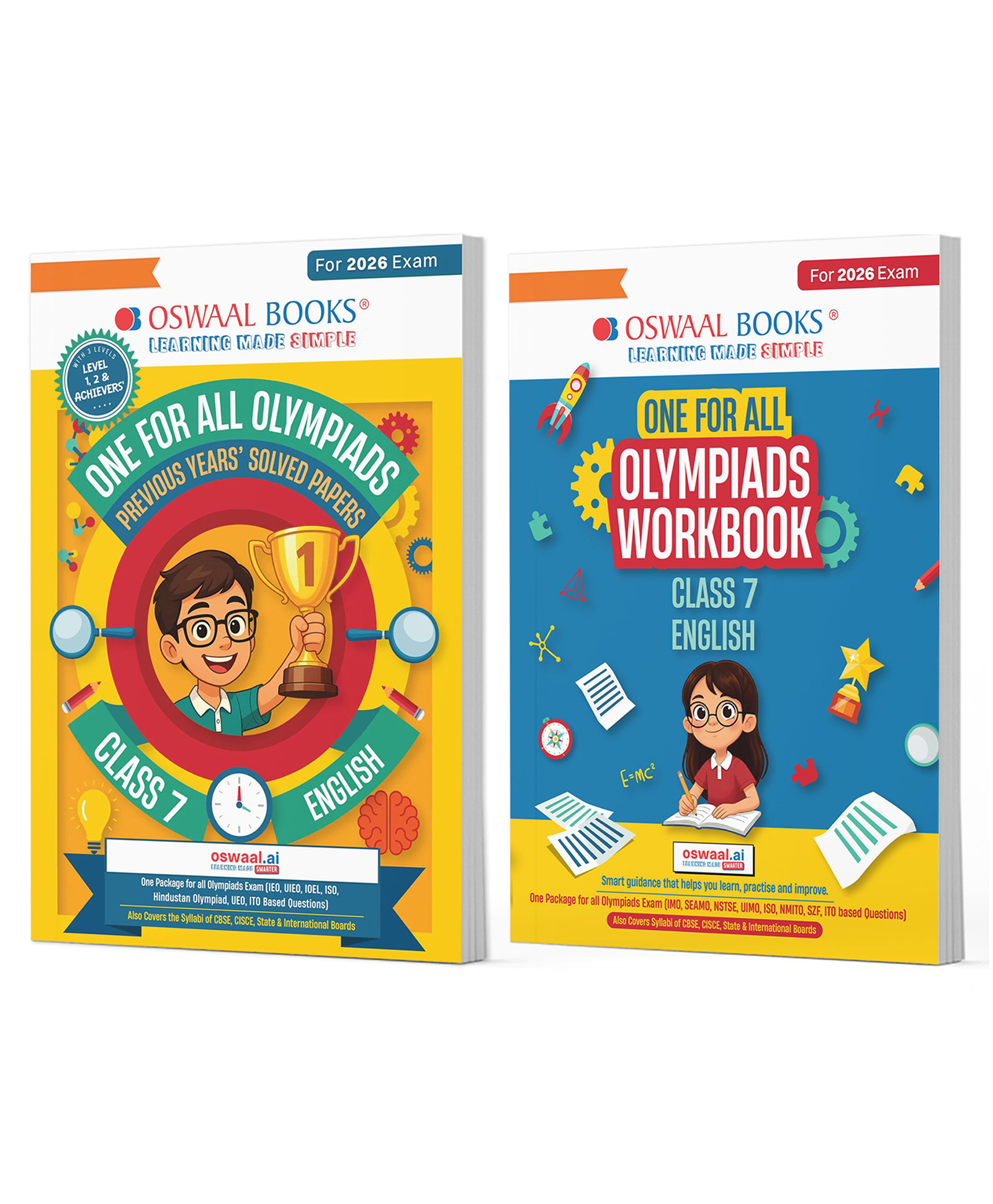 OSWAAL BOOKS One For All Olympiads Class 7 English Prep-Guide, Chapter-wise Previous Years' Solved Papers + Workbook (Set of 2 Books) | Questions for SOF IEO & Other Olympiad Exams 2026-image-5