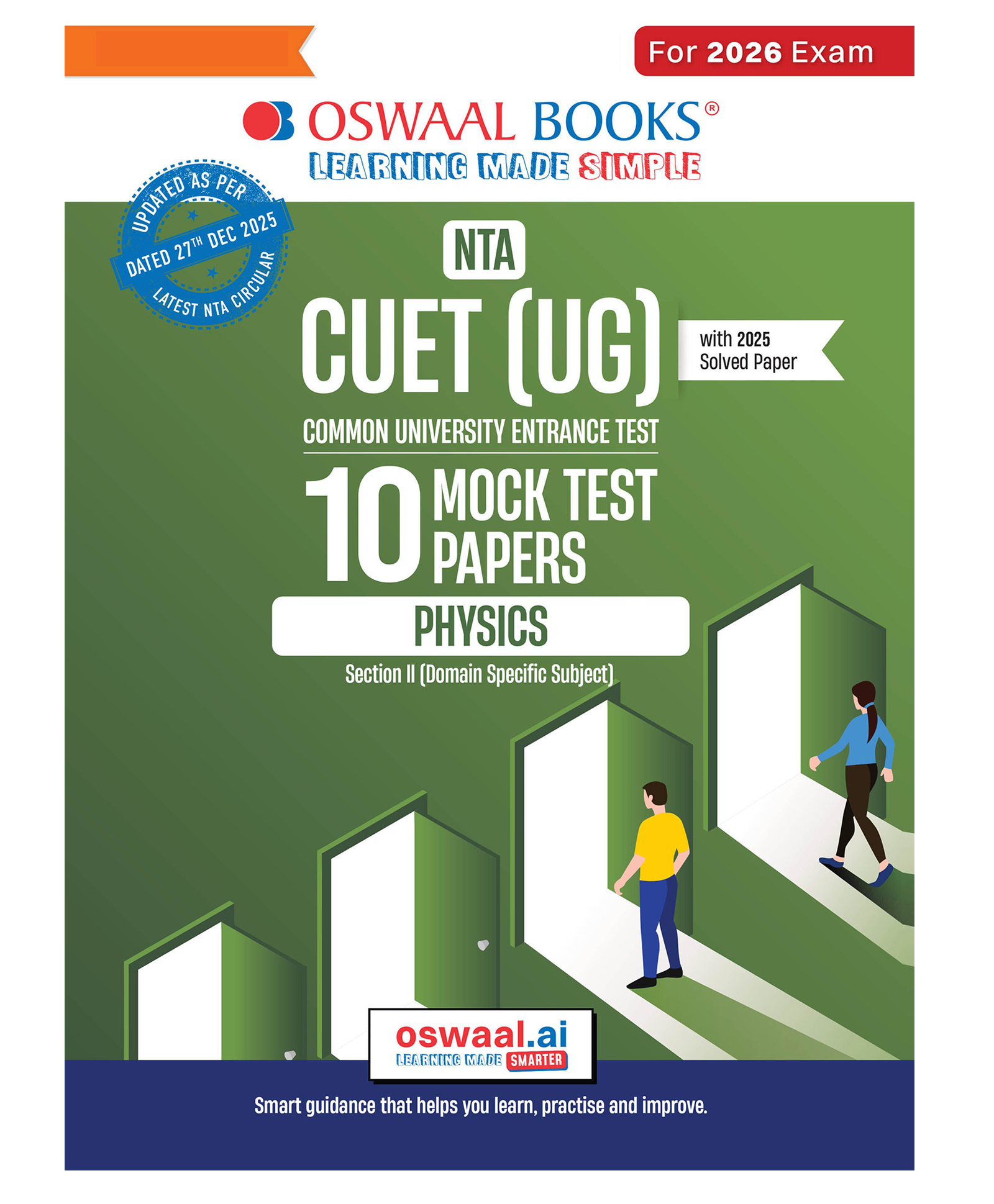 OSWAAL BOOKS NTA CUET (UG) 10 Mock Test Papers Physics For 2026 Exam (Section II) (as per latest 27 Dec., notification) | 550+ MCQs for Practice | Includes 2025 Paper- fully solved | With Oswaal AI-image-45