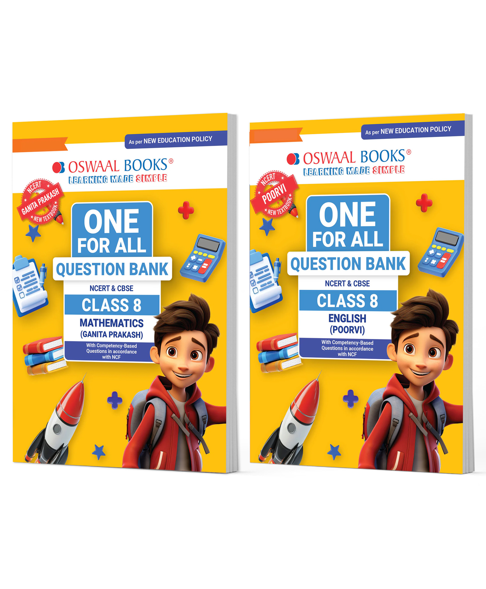 OSWAAL BOOKS One For All Question Banks NCERT & CBSE Class 8 (Set of 2 Books) Mathematics & English (For Latest Exam)-image-36