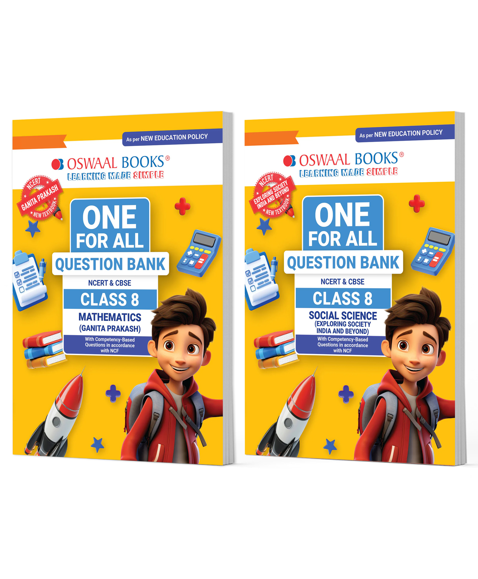 OSWAAL BOOKS One For All Question Banks NCERT & CBSE Class 8 (Set of 2 Books) Mathematics & Social Science (For Latest Exam)-image-42