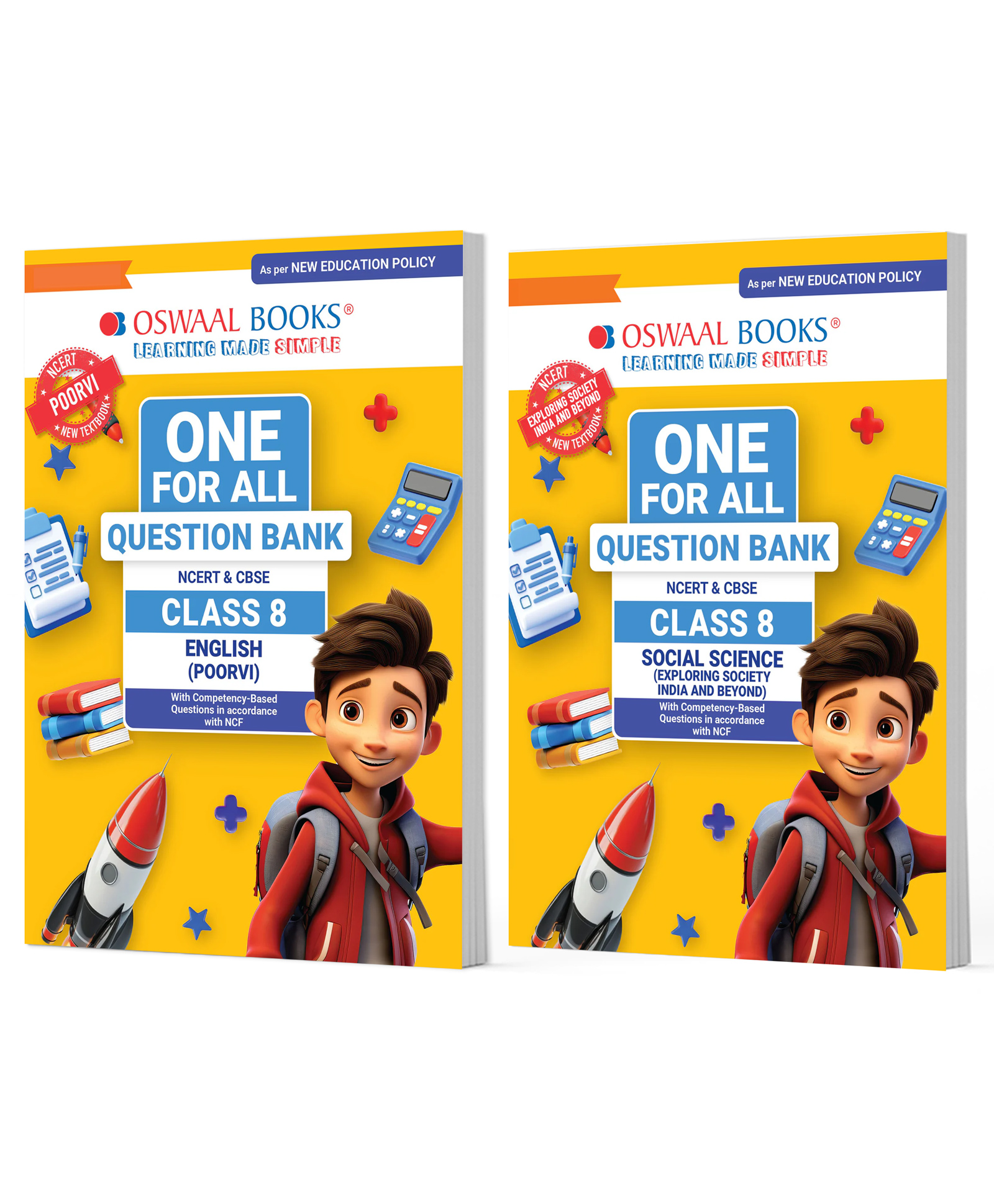 OSWAAL BOOKS One For All Question Banks NCERT & CBSE Class 8 (Set of 2 Books) English & Social Science (For Latest Exam)-image-37