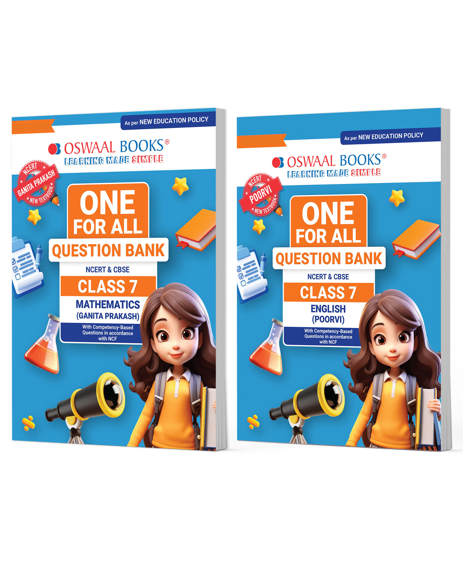 OSWAAL BOOKS One For All Question Banks NCERT & CBSE Class 7 (Set of 2 Books) Mathematics & English (For Latest Exam)-image-30