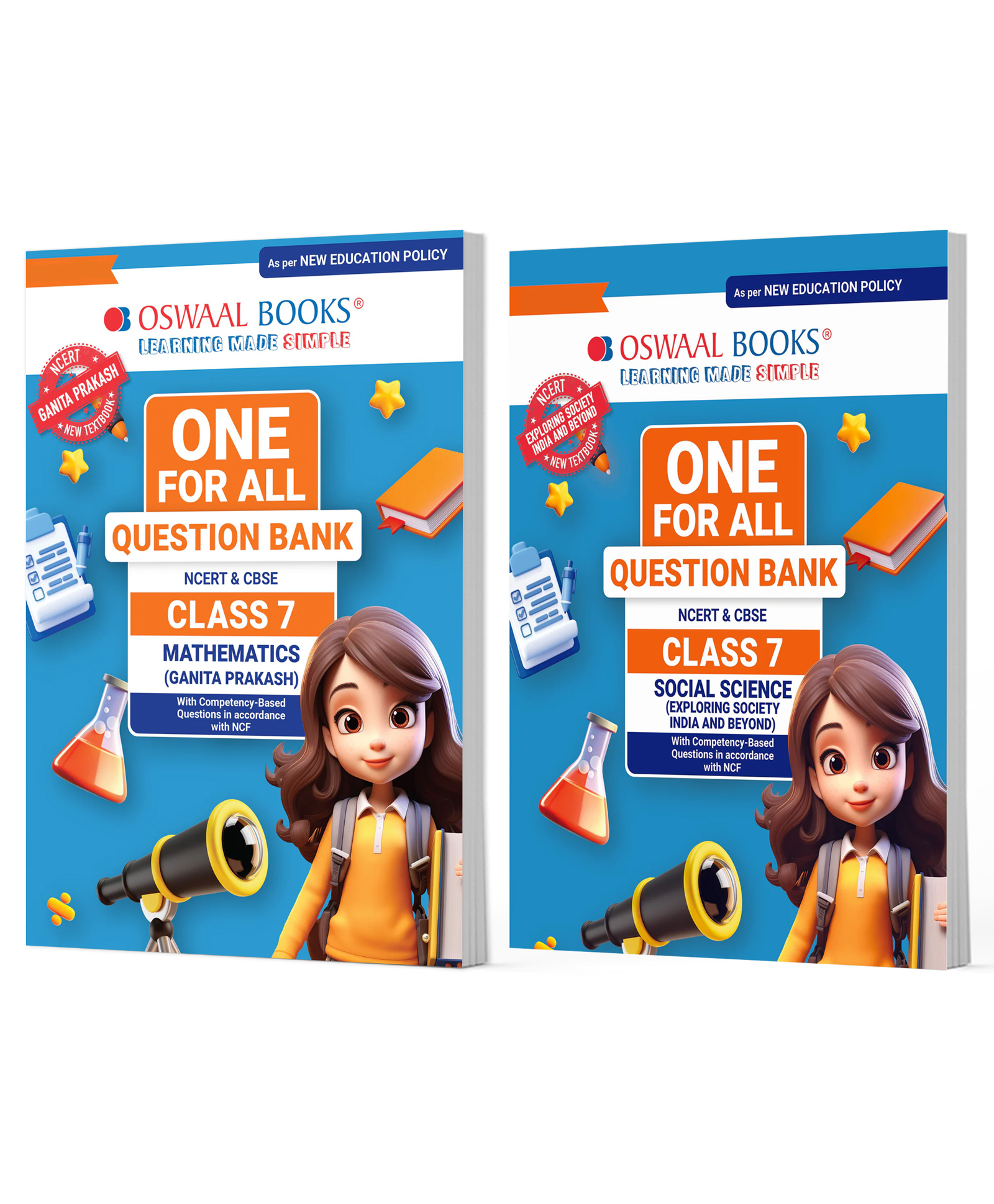 OSWAAL BOOKS One For All Question Banks NCERT & CBSE Class 7 (Set of 2 Books) Mathematics & Social Science (For Latest Exam)-image-31