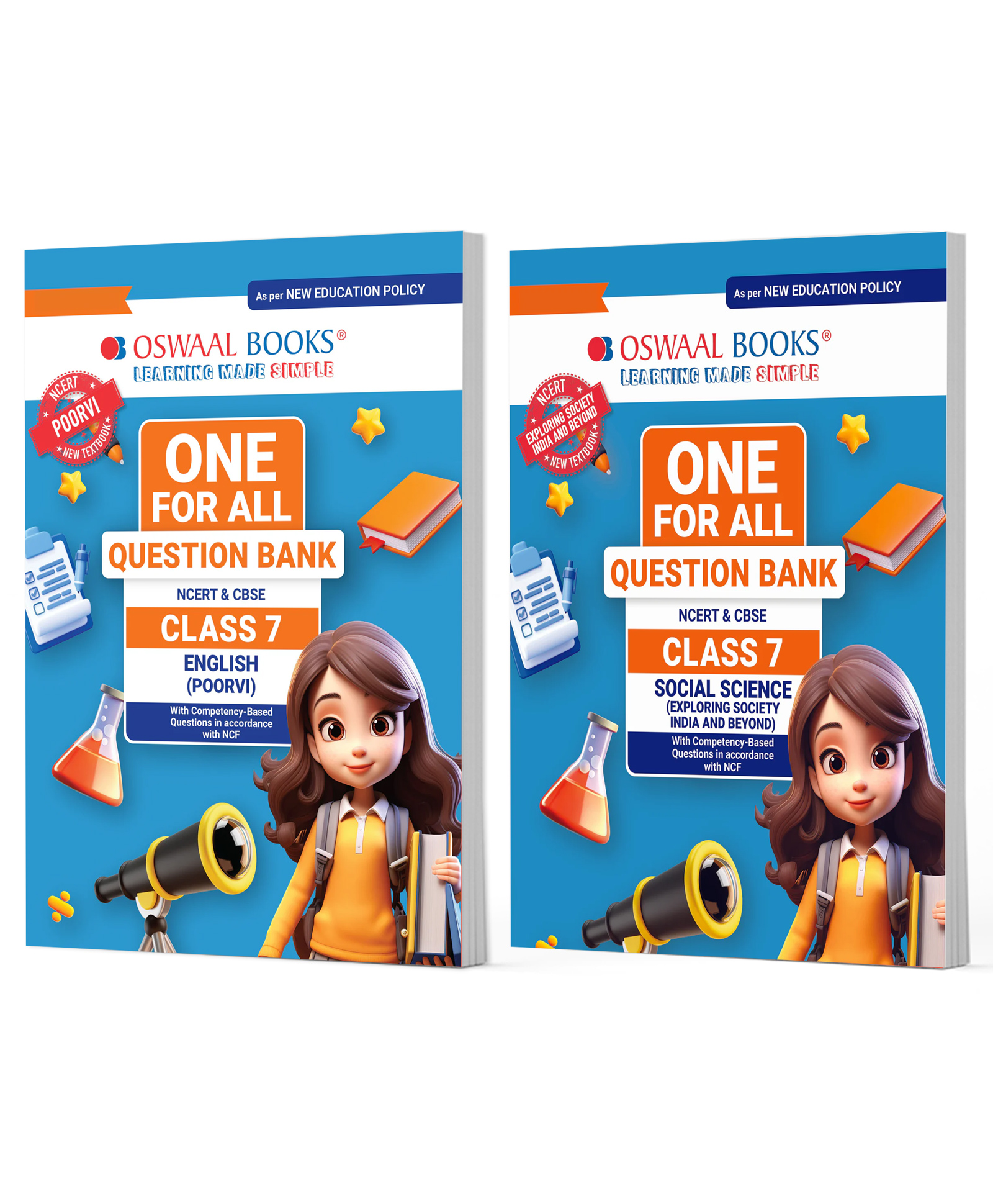 OSWAAL BOOKS One For All Question Banks NCERT & CBSE Class 7 (Set of 2 Books) English & Social Science (For Latest Exam)-image-32