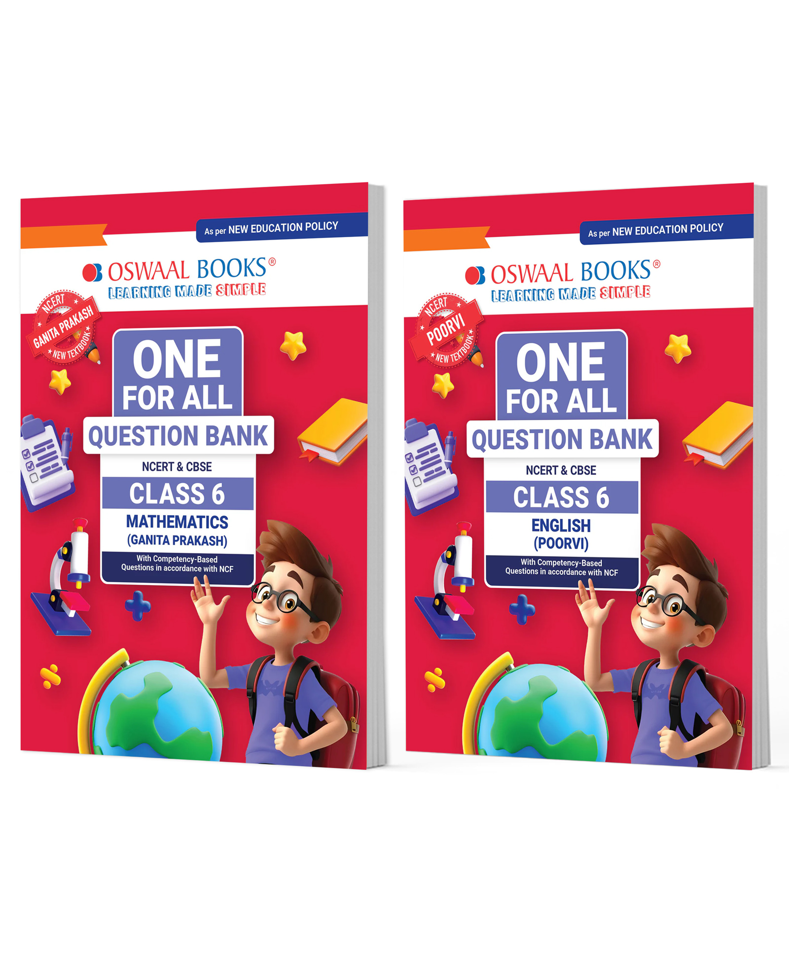 OSWAAL BOOKS One For All Question Banks NCERT & CBSE Class 6 (Set of 2 Books) Mathematics & English (For Latest Exam)-image-9