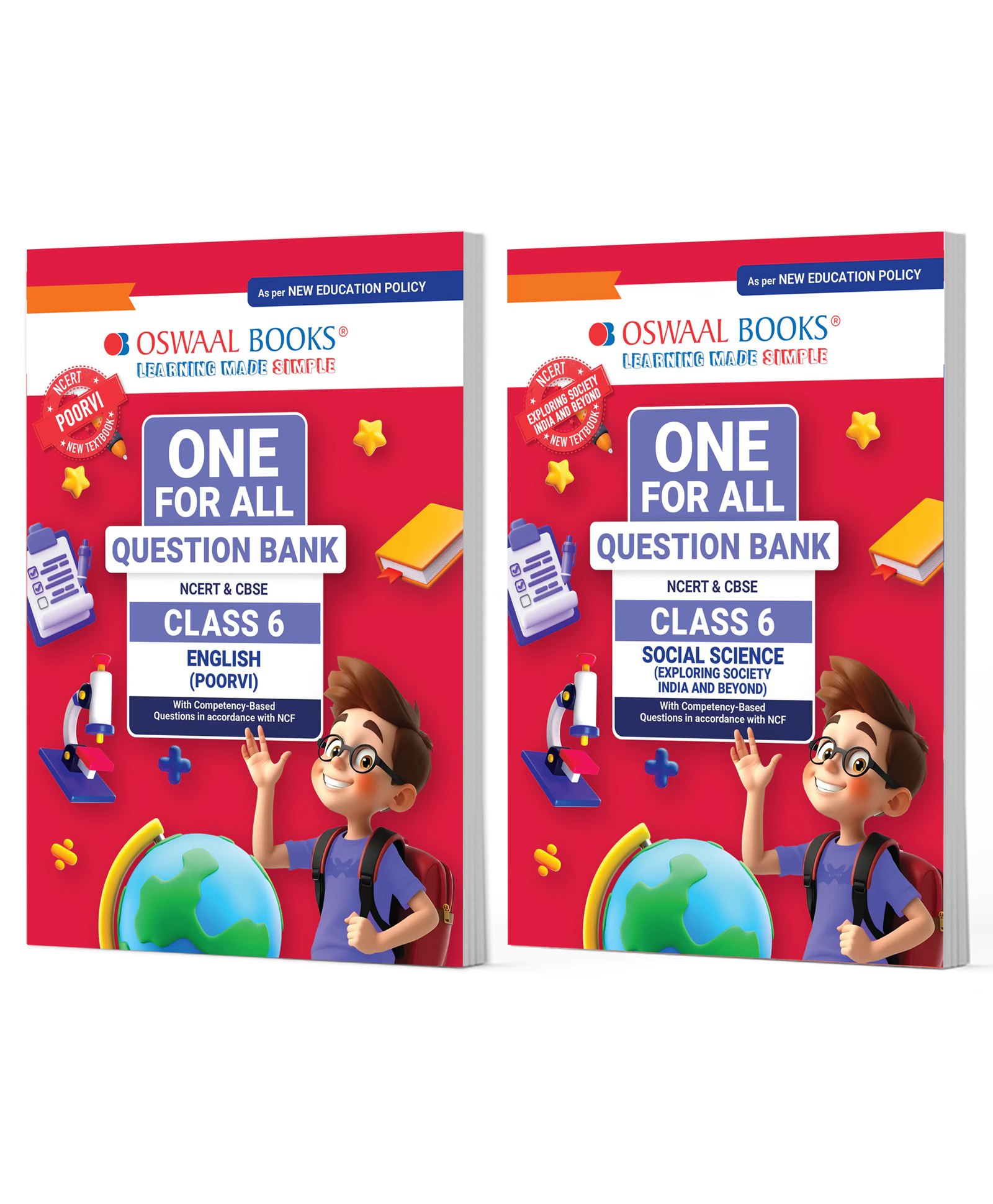 OSWAAL BOOKS One For All Question Banks NCERT & CBSE Class 6 (Set of 2 Books) English & Social Science (For Latest Exam)-image-34