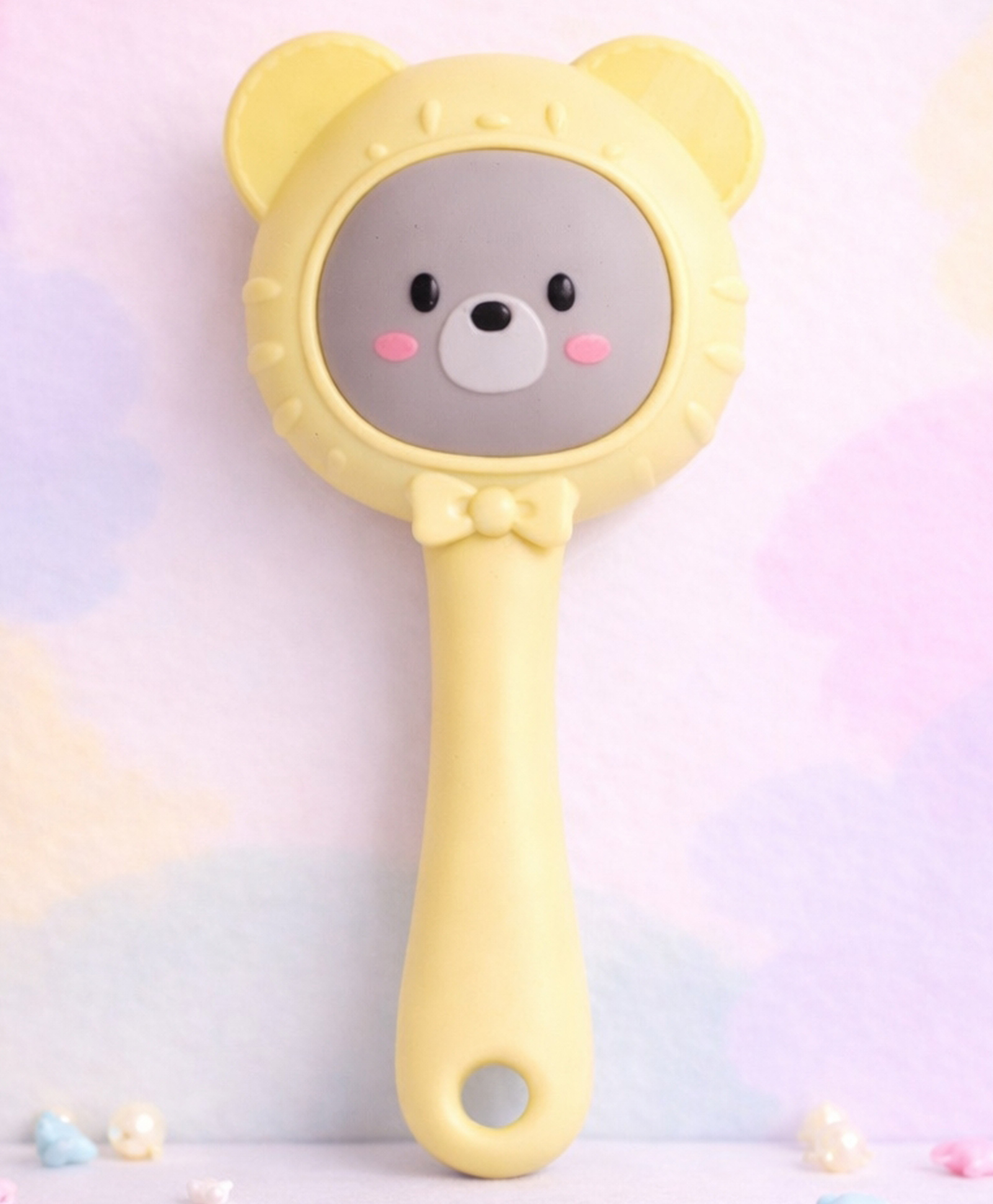 Badal Kidz Cute Animal Rattle Teether for Babies - Soft Silicone - BPA-Free - Yellow-picture-10