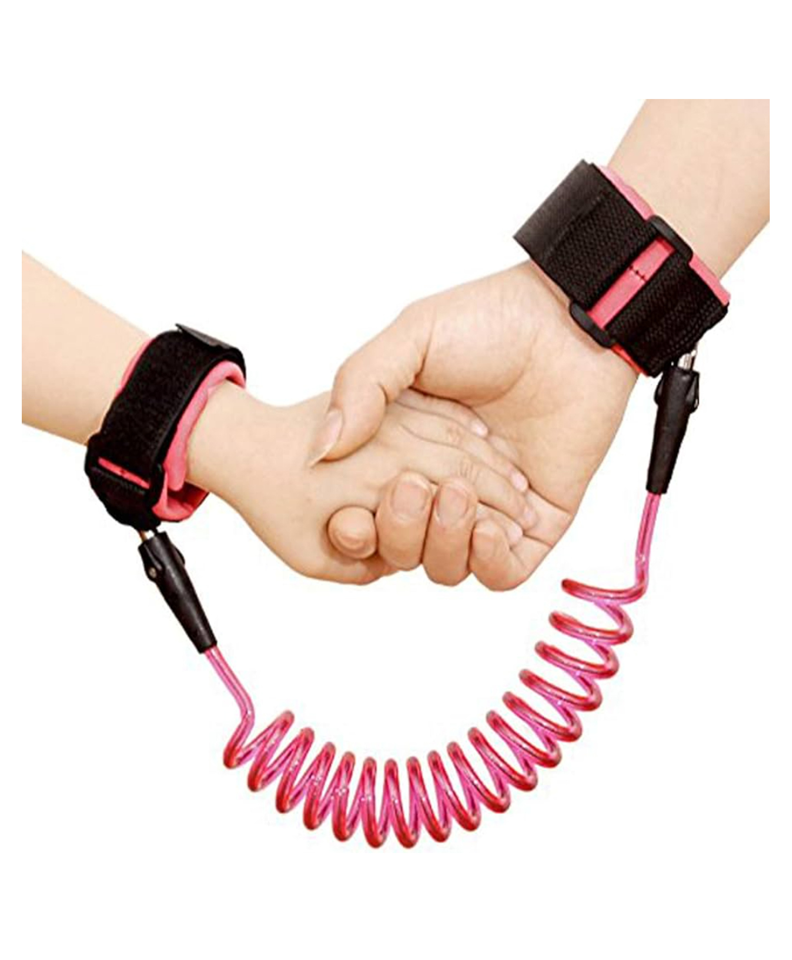 Badal Kidz Anti Lost Safety Velcro Wrist Bracelet With Extra Long Harness- Pink-picture-13