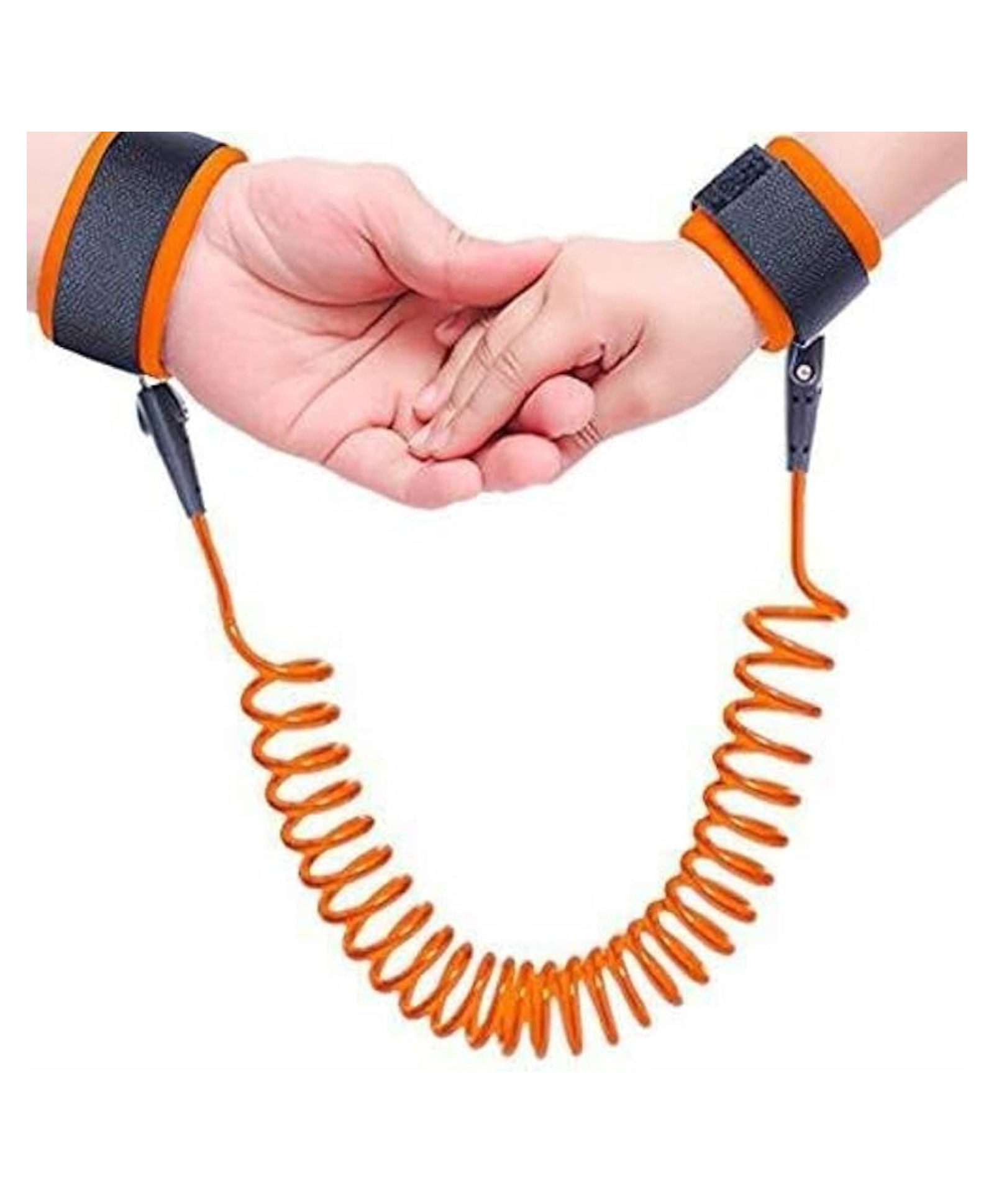 Badal Kidz Anti Lost Safety Velcro Wrist Bracelet With Extra Long Harness- Orange-picture-19