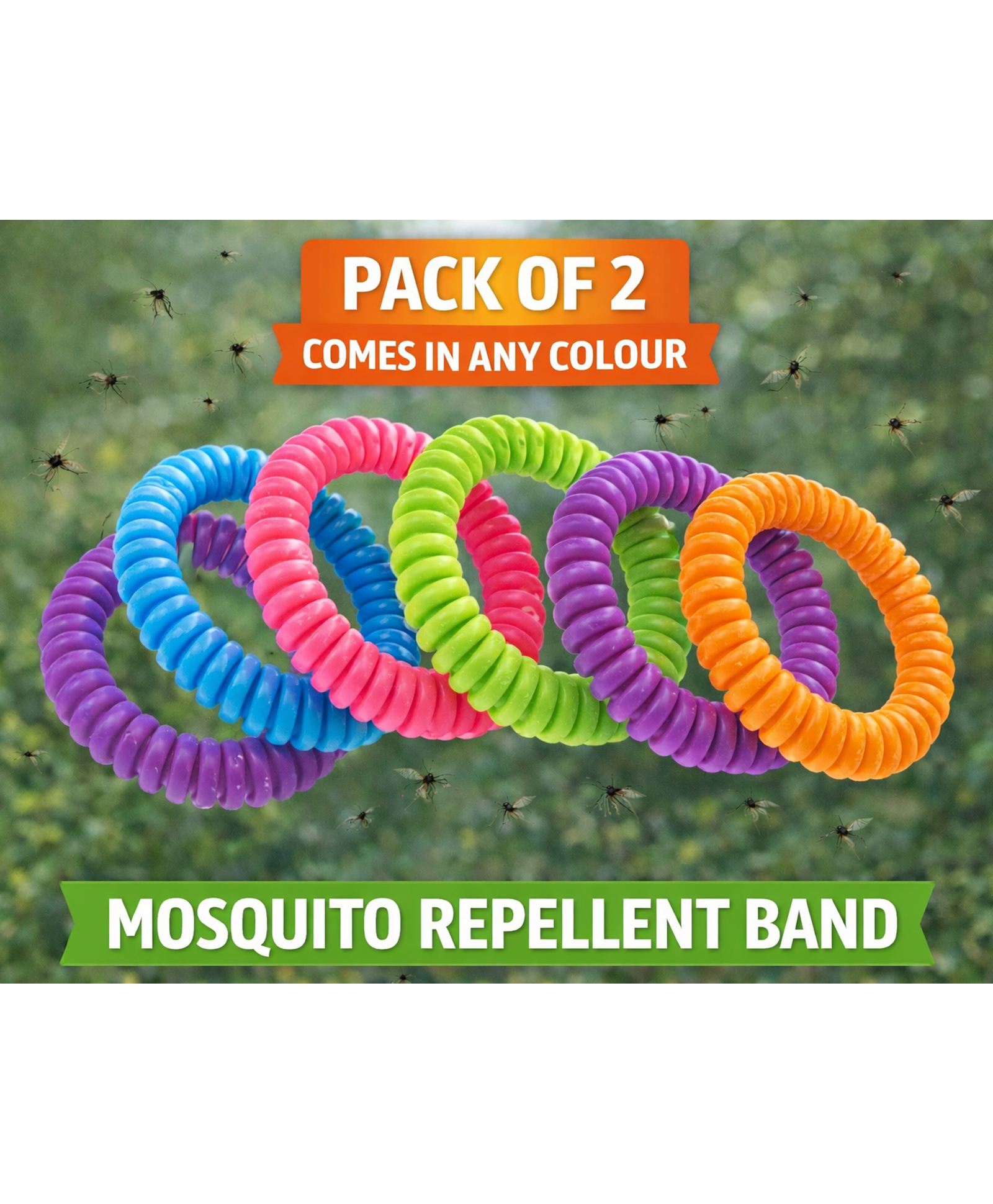 Badal Kidz Mosquito Repellent Band ,Child Friendly, Plant Based Formula, Free Size- Multicolour (Pack of 2)-image-38