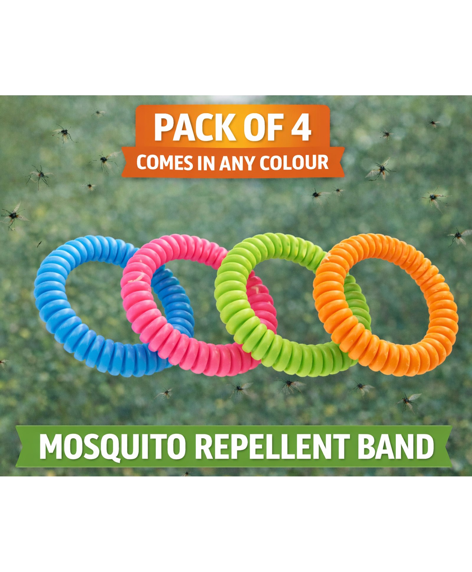 Badal Kidz Mosquito Repellent Band ,Child Friendly, Plant Based Formula, Free Size- Multicolour (Pack of 4)-image-35