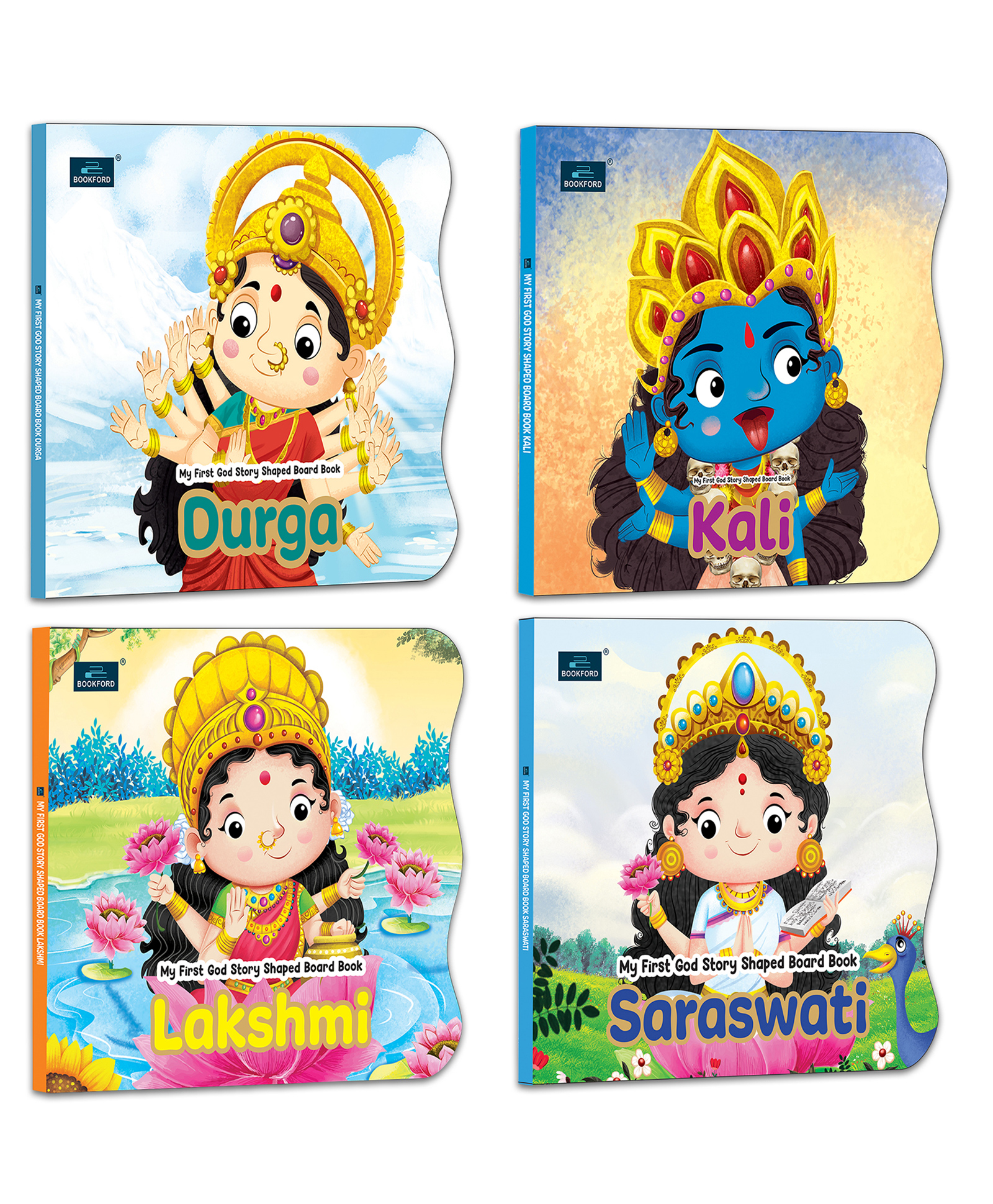 My First Shaped God Board Book Illustrated Lakshmi, Saraswati, Kali and Durga Hindu Devis Mythology Story Book for Kids - (Indian Gods and Goddesses)-image-23
