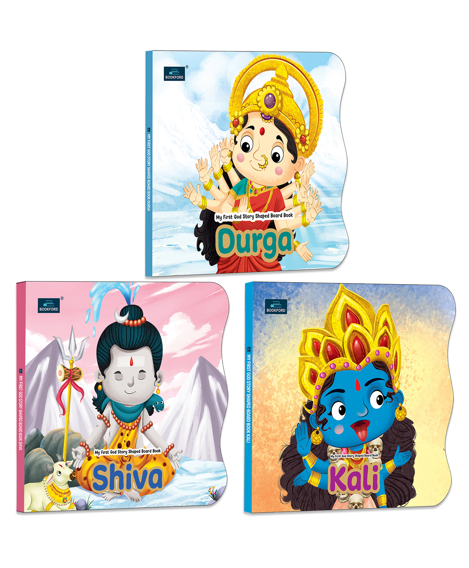 My First Shaped Board Book Shiva, Kali and Durga Hindu Gods Mythology Story Book for Kids - (Indian Gods and Goddesses)-image-33