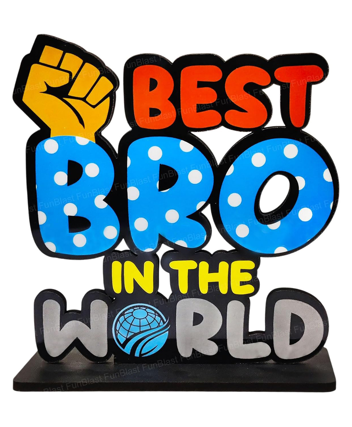 FunBlast Best Bro Award Showpiece Pack of 1 (Multicolor)