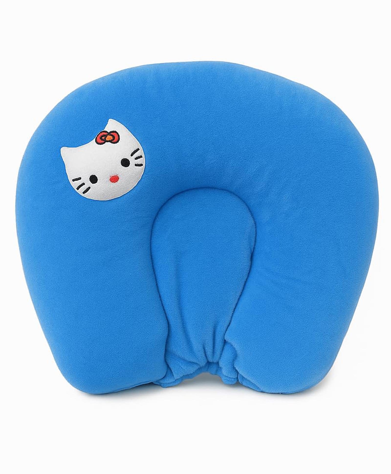 Toddylon Mustard Pillow For New Born Baby Round Head Shaping - Blue-picture-32