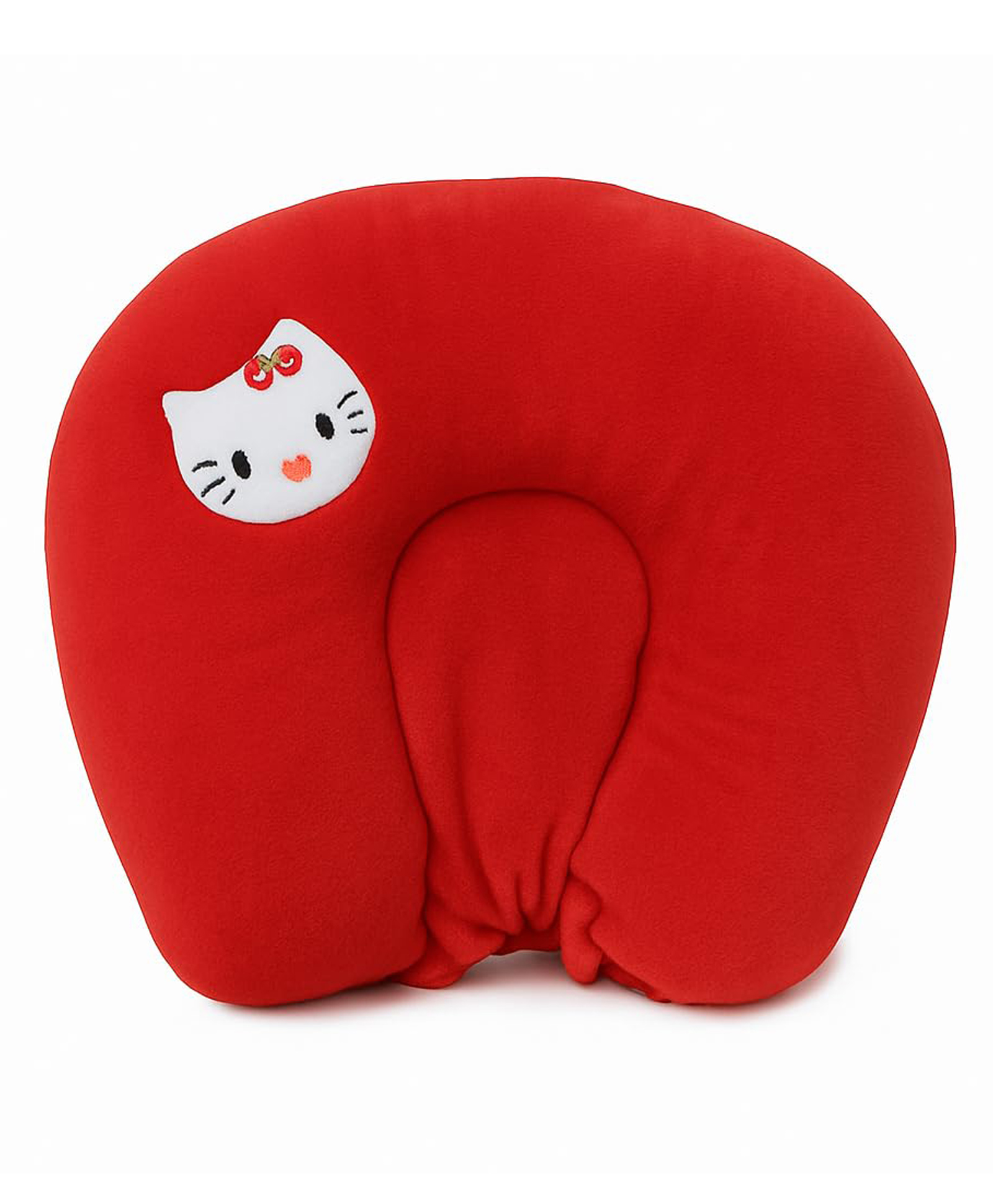 Toddylon Mustard Pillow For New Born Baby Round Head Shaping - Red-picture-34