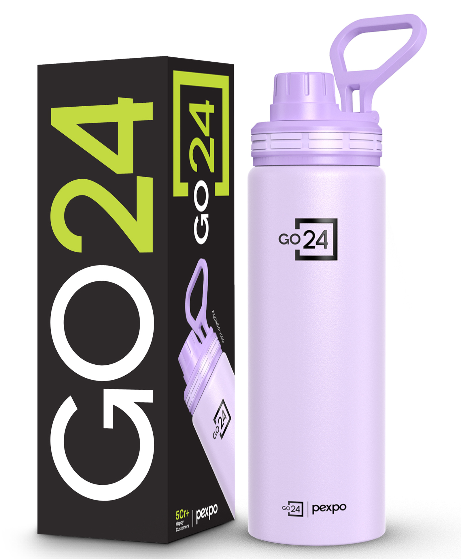 Pexpo Aqua Sip 900 ISI Certified Stainless Steel Sipper Water Bottle Single Wall Fridge Bottle 1 Year Warranty For Home, Office, Gym, School, Trekking Orchid Purple - 800 ml-image-38