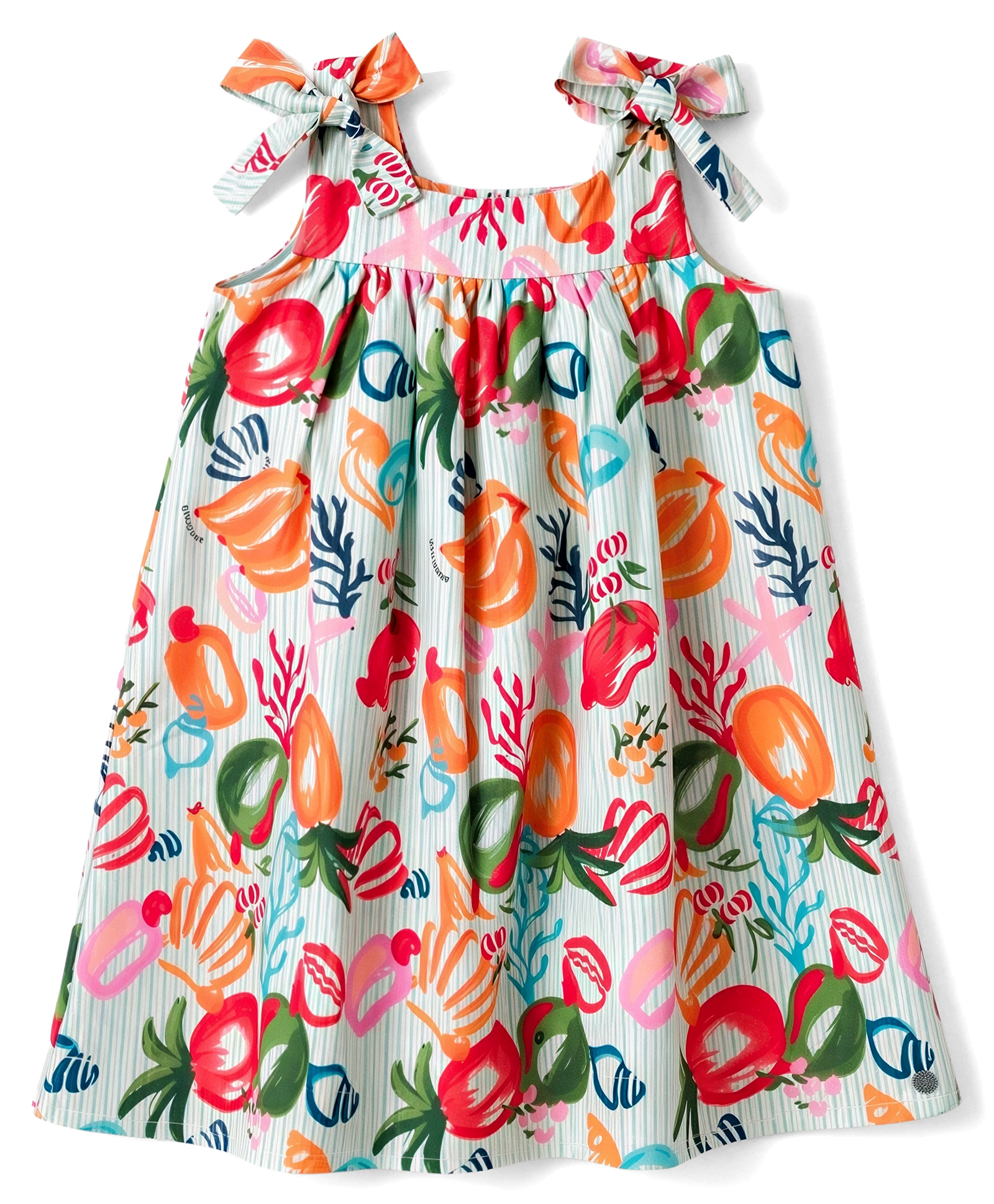 Twetoons Cotton Woven Sleeveless Frock With Floral Print - Pink-image-41