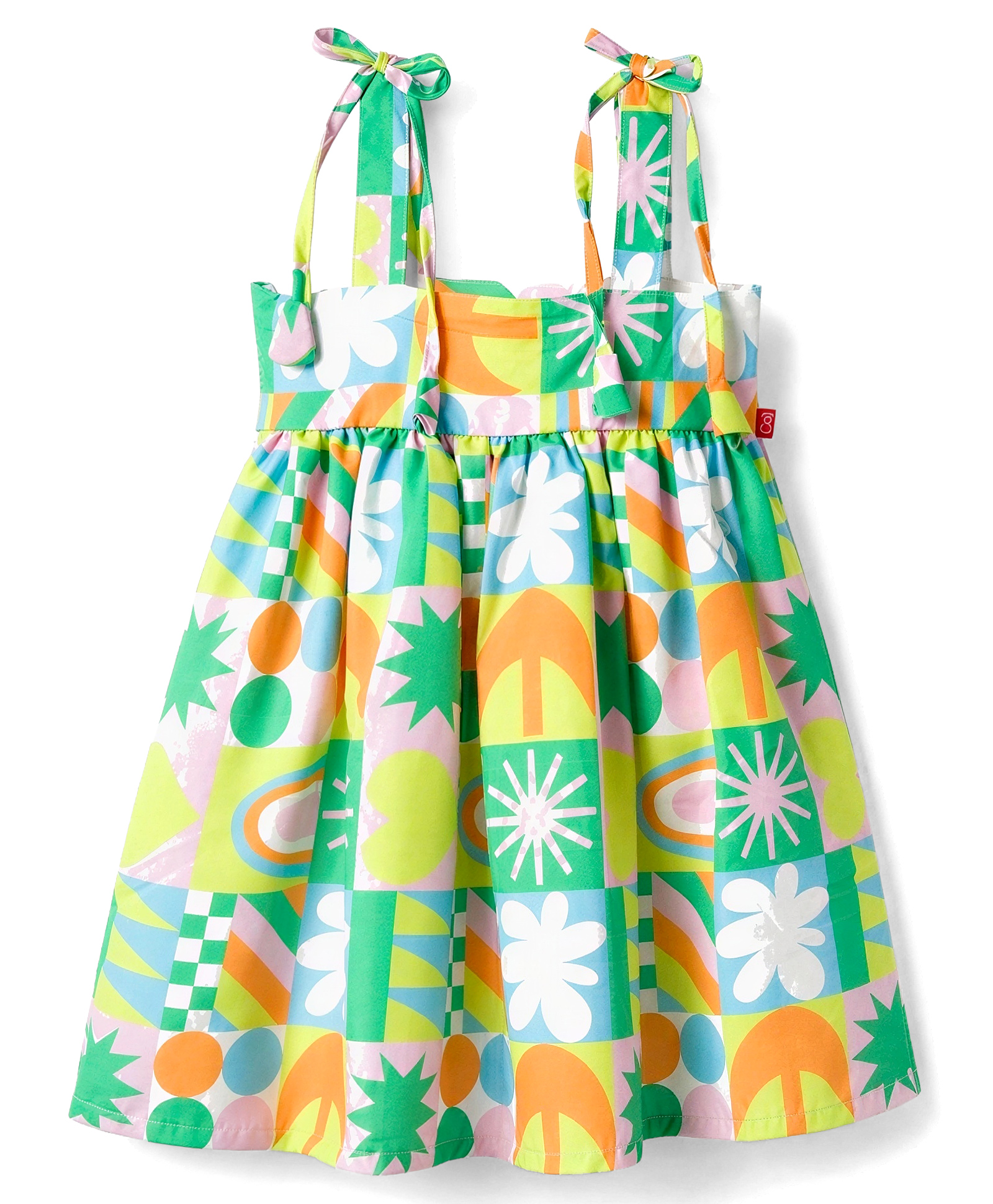 Twetoons Cotton Woven Sleeveless Frock With Floral Print - Green-image-20