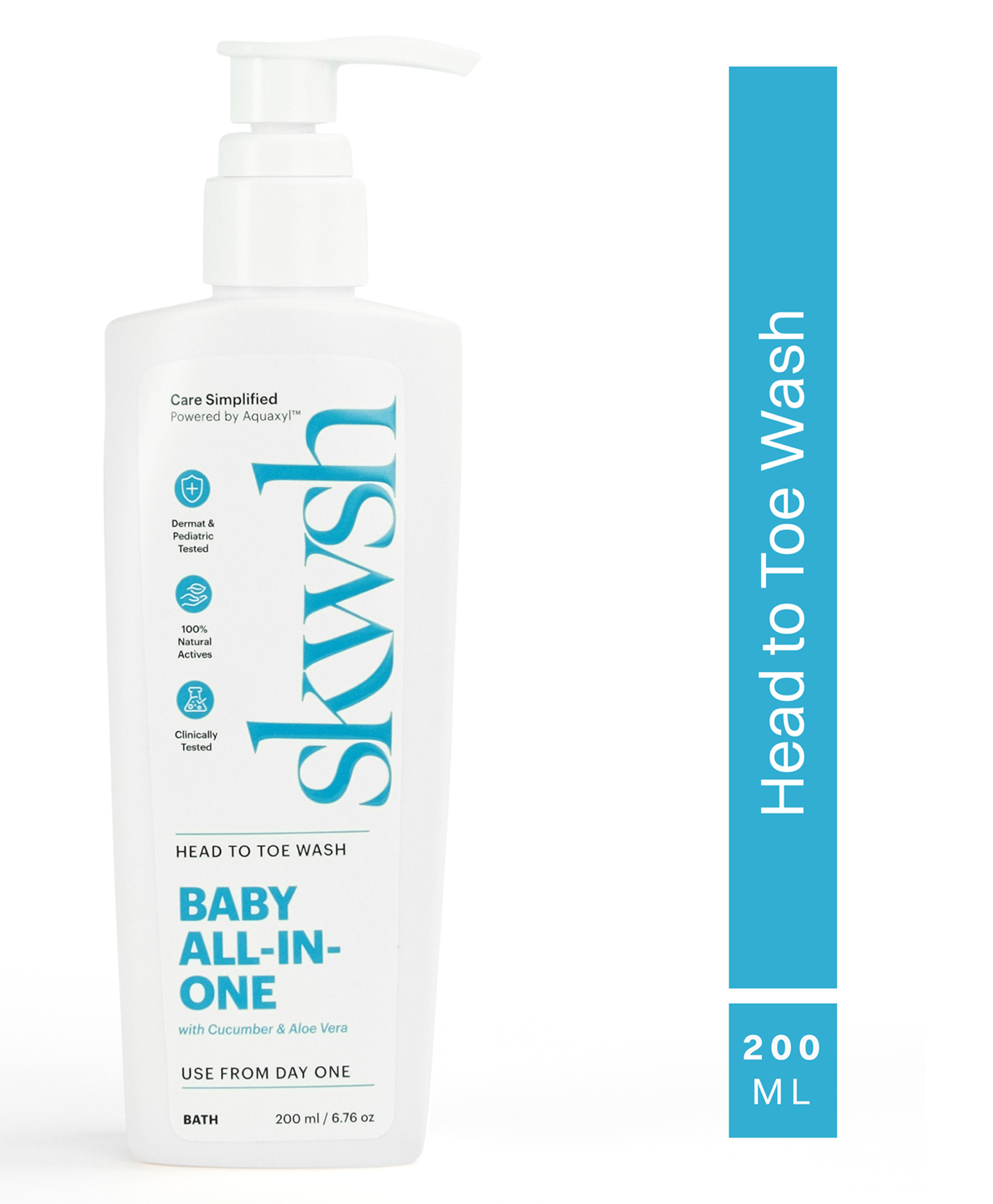 Skwsh Baby All-In-One Body Wash & Shampoo With Cucumber & Aloe Vera - 200 ml-picture-22