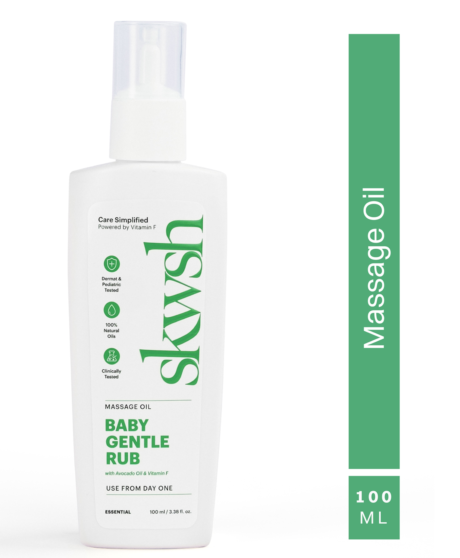 Skwsh Baby Gentle Rub Massage Oil With Vitamin F & Avocado Oil - 100 ml-image-25