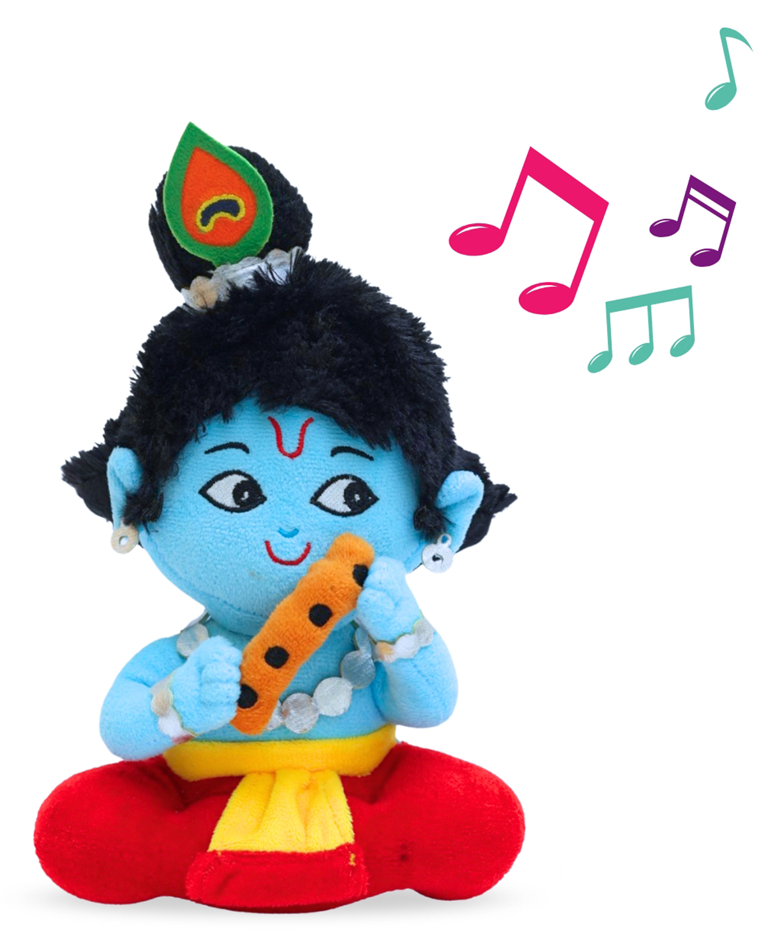 Panda's Box Height 20 cm Mantra Chanting Baby Krishna Interactive Musical Soft Stuffed Plush Toy Non-Toxic, Safe Best Birthday Gift For Newborn Kids (Boys, Girls) Small-image-45