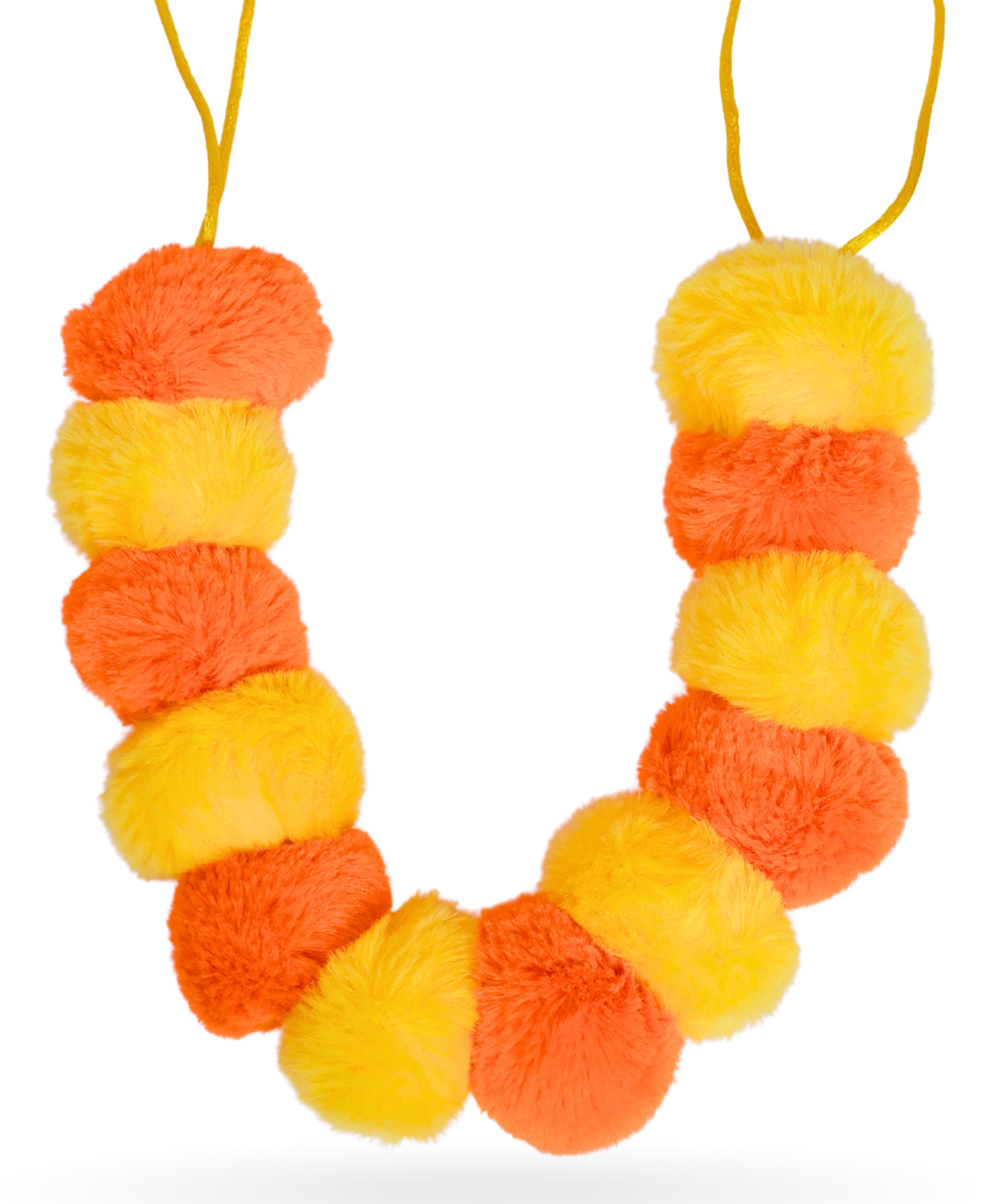 Panda's Box Height 70 cm Mari-Gold Plush Mala | Soft, Bright Colored, Lightweight & Kids -Safe | Best Sensory Development Gift For Babies - Yellow & Orange-image-14
