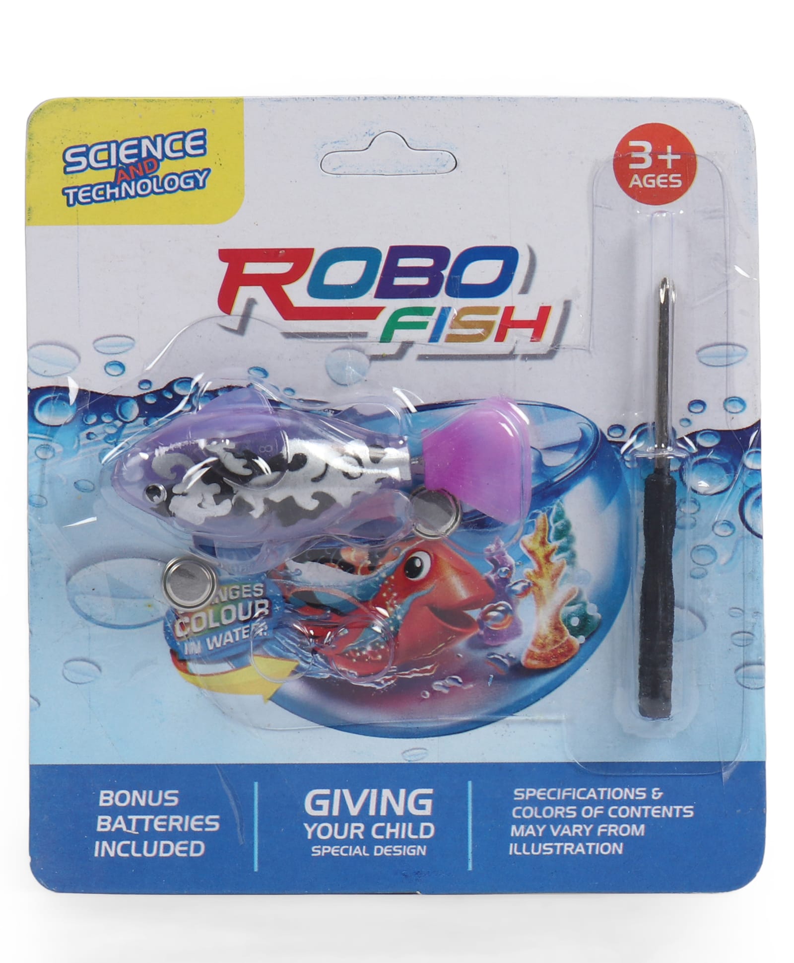fab n funky Robotic Colour Changing Swimming Fish Toy| Interactive Water Play & Aquarium Toy| Realistic Swimming Motion| LED Color-Changing Lights - Blue-picture-14