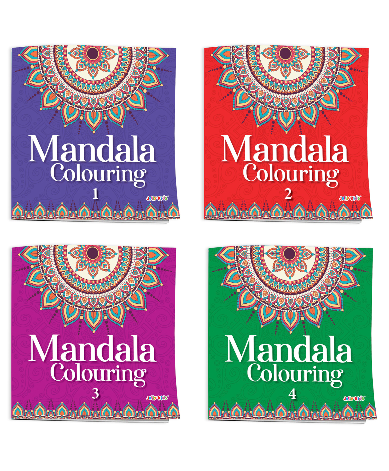 Adults Mandala Colouring Books Set of 4-English-image-45